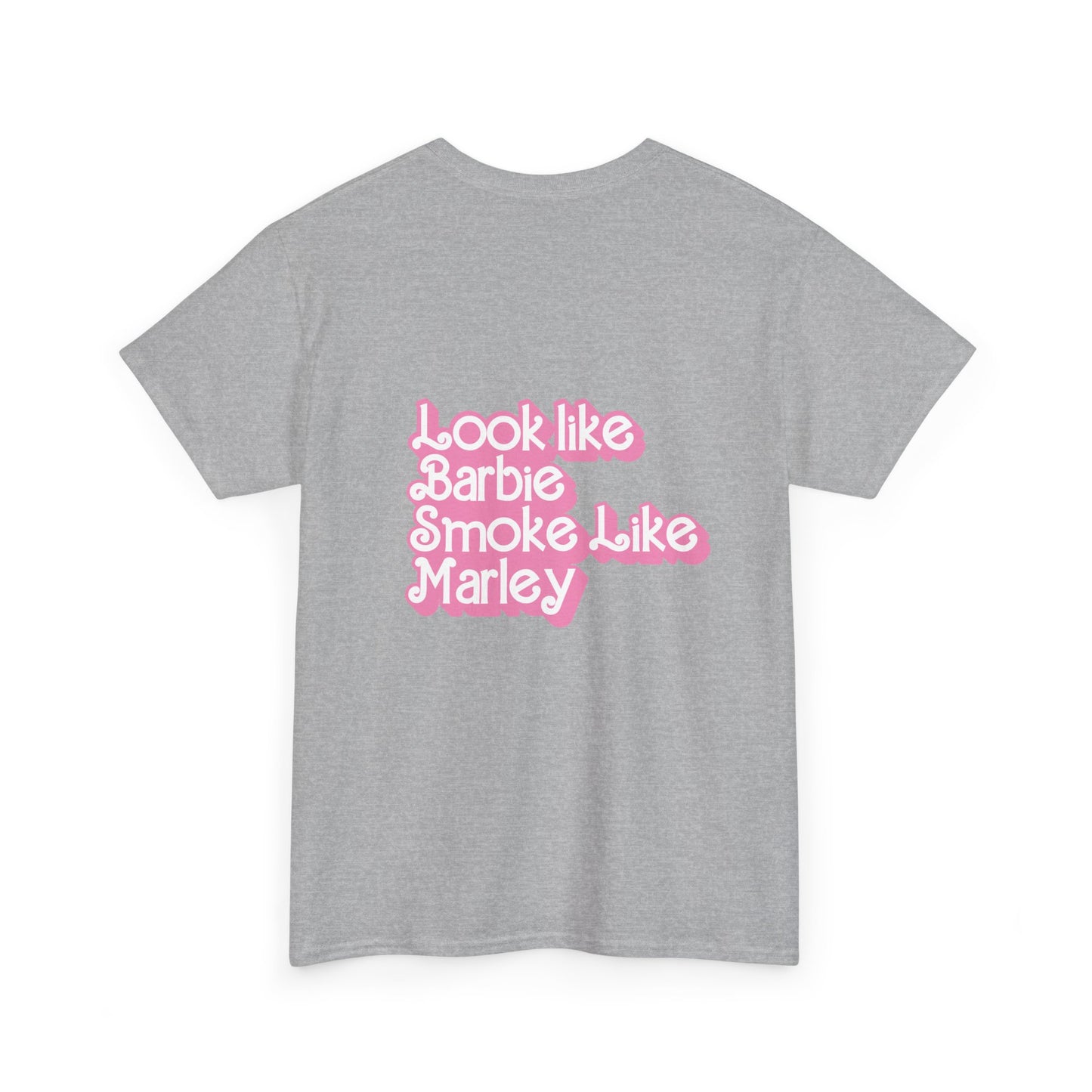 Cinderella Retro Pinup Tee — "Look Like Barbie, Smoke Like Marley" Graphic T‑Shirt