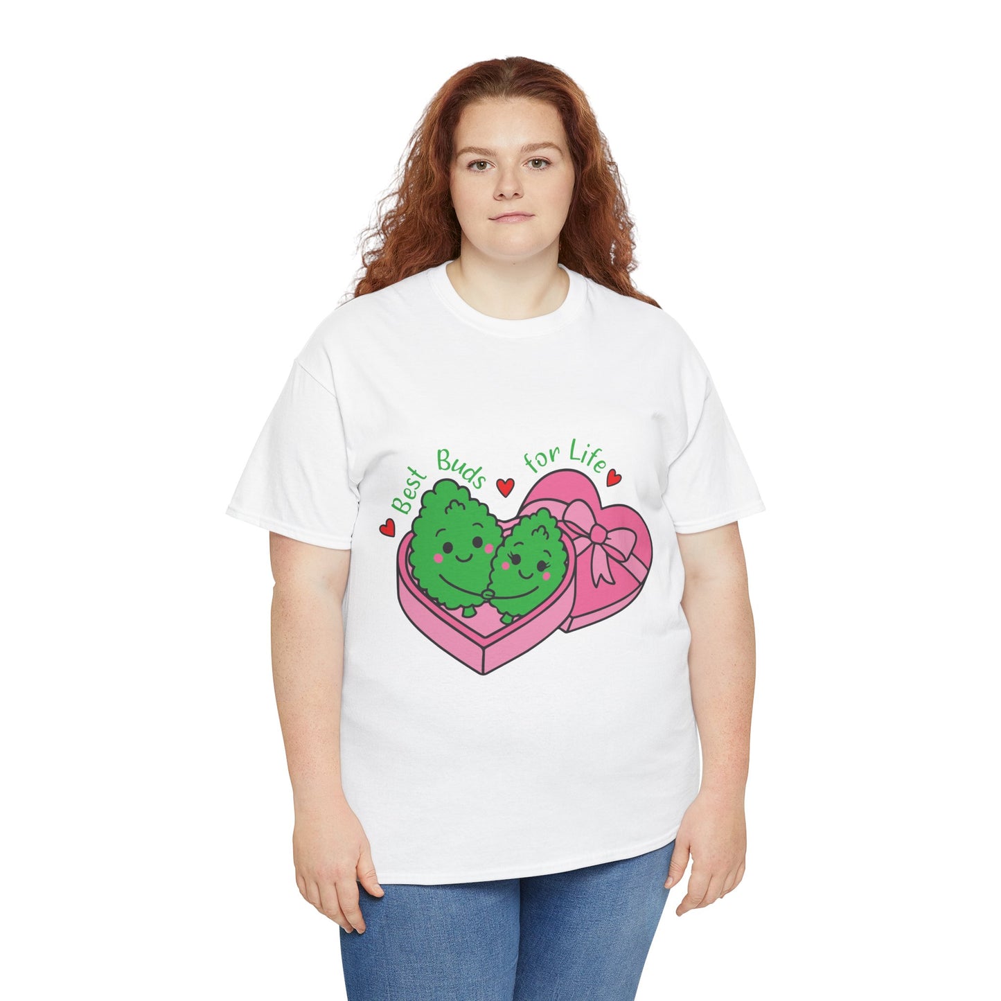 Friendship Heart Tee — “Best Buds for Life” Cute Plant Friends Valentine T‑Shirt