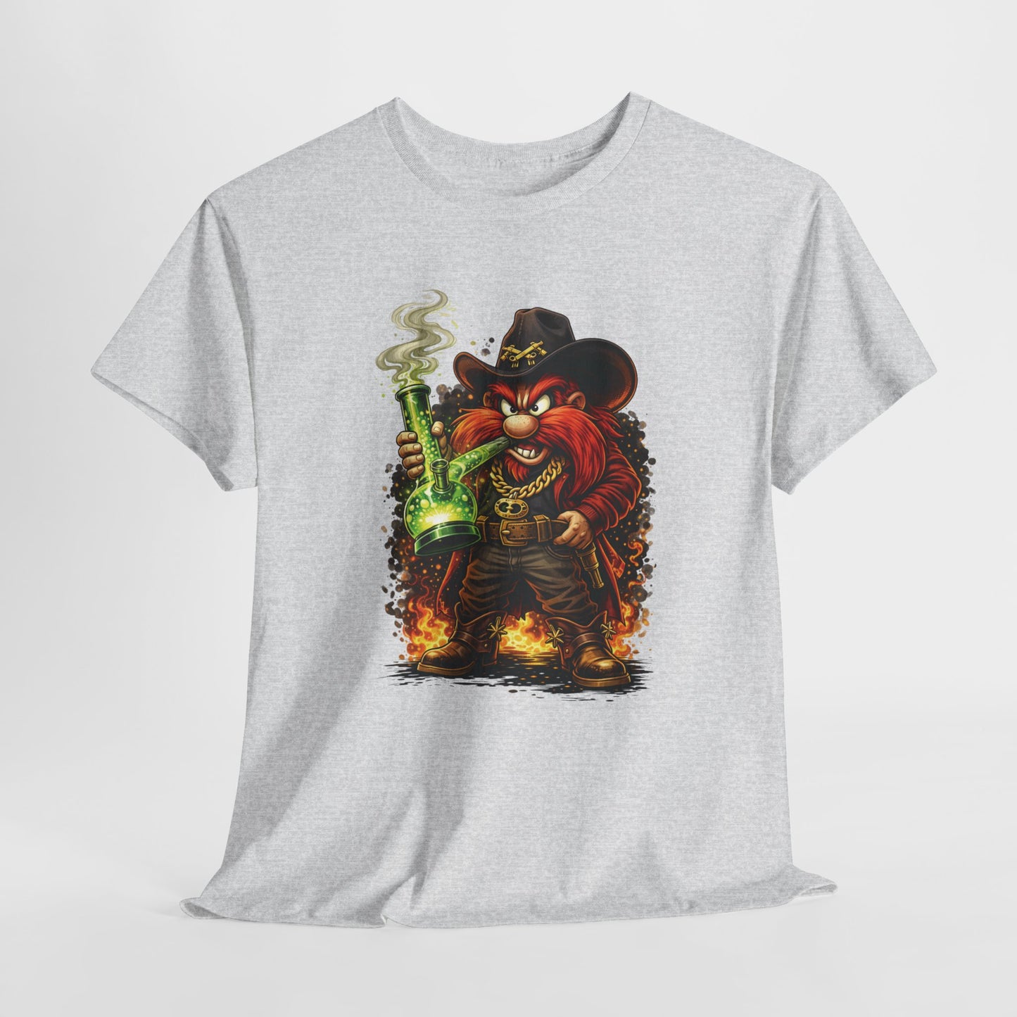 Viking Alchemist Graphic Tee — Fiery Dwarf with Potion