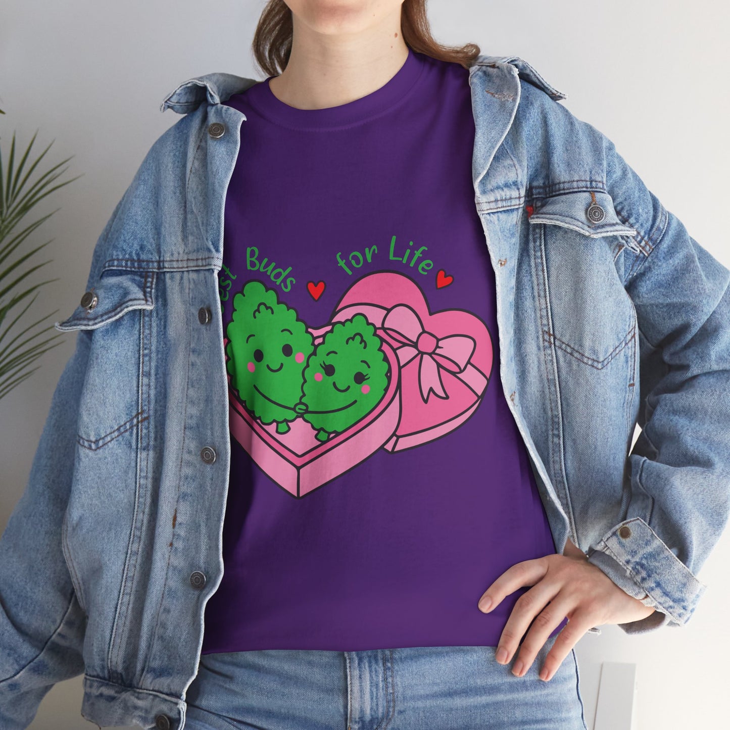 Friendship Heart Tee — “Best Buds for Life” Cute Plant Friends Valentine T‑Shirt