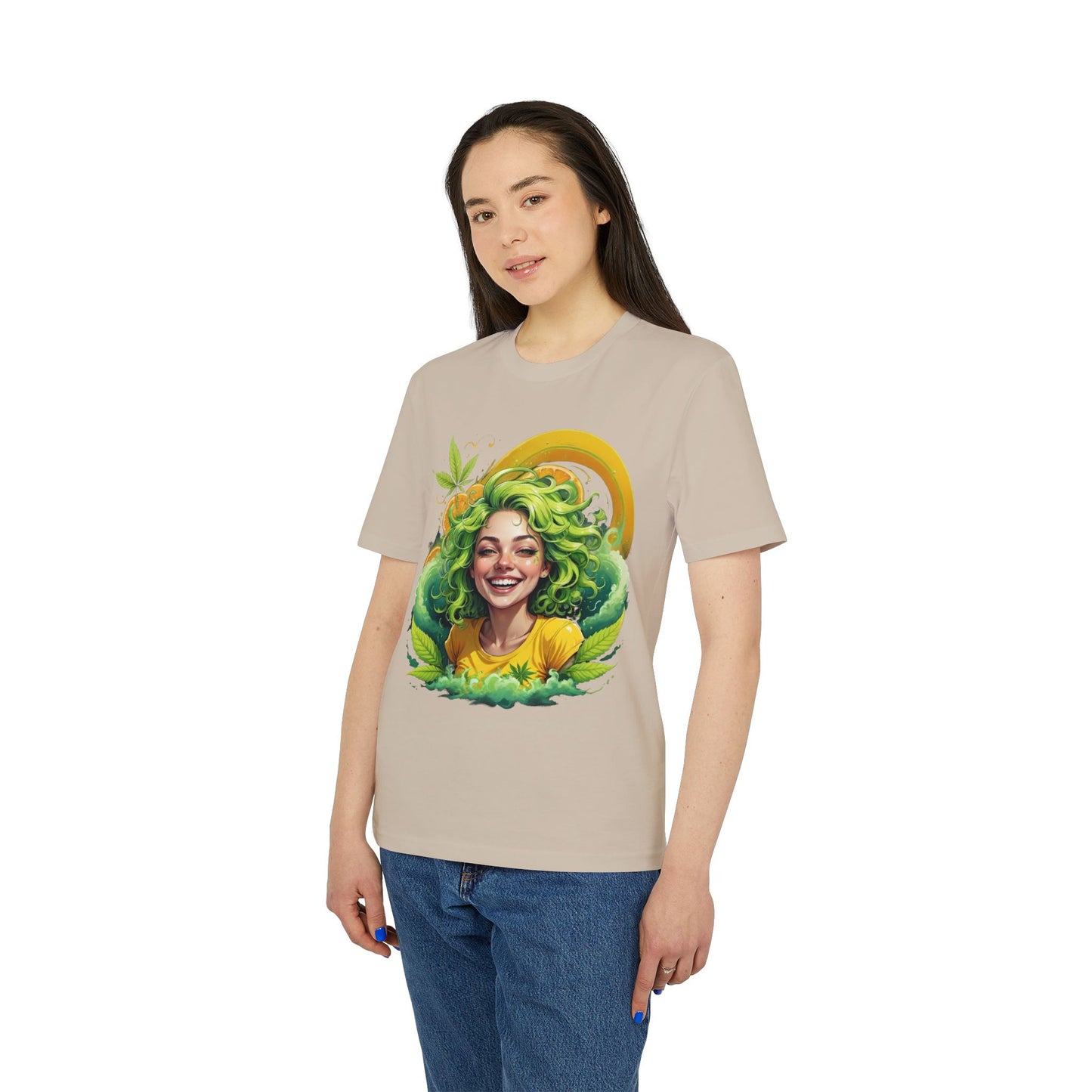 Herbal Vibes T-Shirt — "Girl Gone Herbal" Green Goddess Graphic Tee
