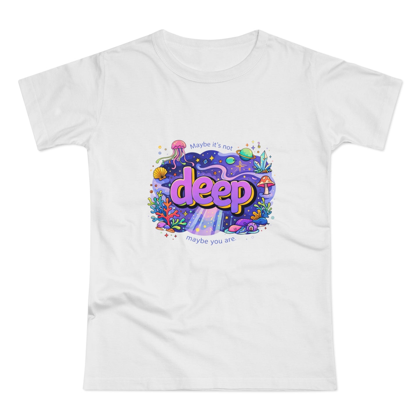 Deep Ocean Graphic T-Shirt — "Deep" Colorful Underwater Design