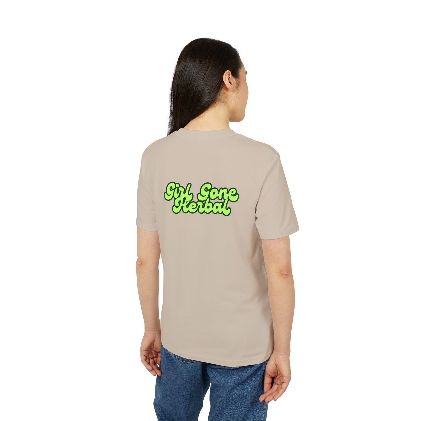 Herbal Vibes T-Shirt — "Girl Gone Herbal" Green Goddess Graphic Tee