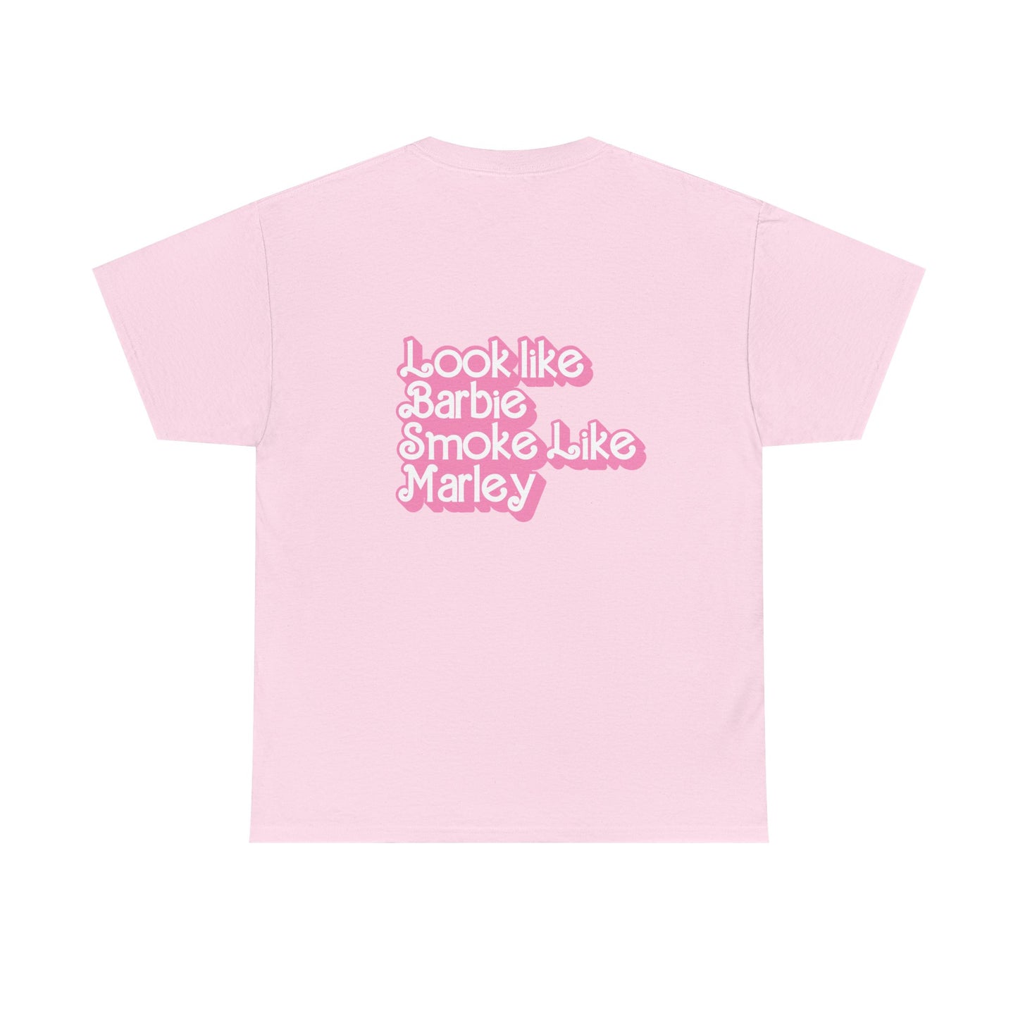 Cinderella Retro Pinup Tee — "Look Like Barbie, Smoke Like Marley" Graphic T‑Shirt