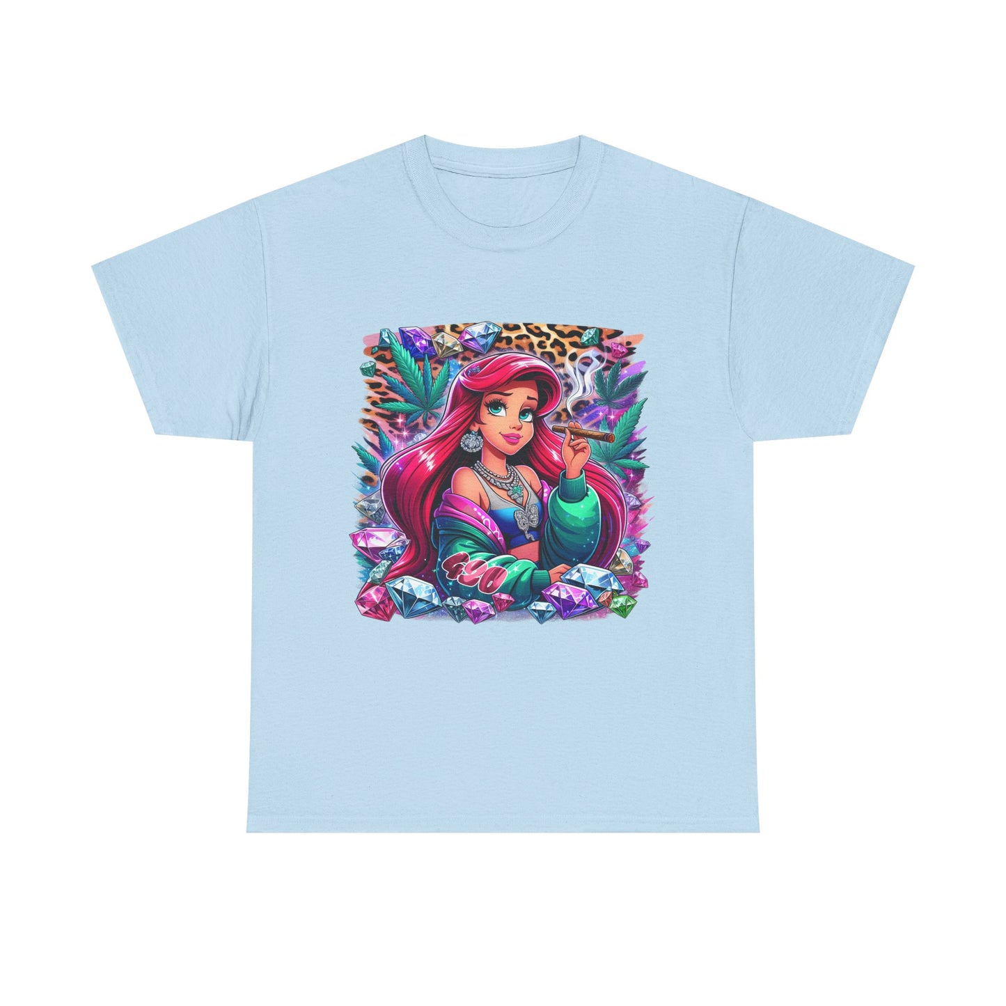 Ariel Retro Pop Art Tee — Colorful Mermaid Graphic T-Shirt