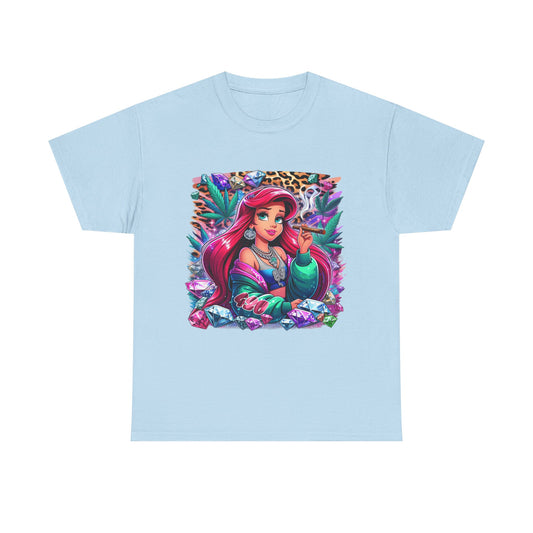 Ariel Retro Pop Art Tee — Colorful Mermaid Graphic T-Shirt