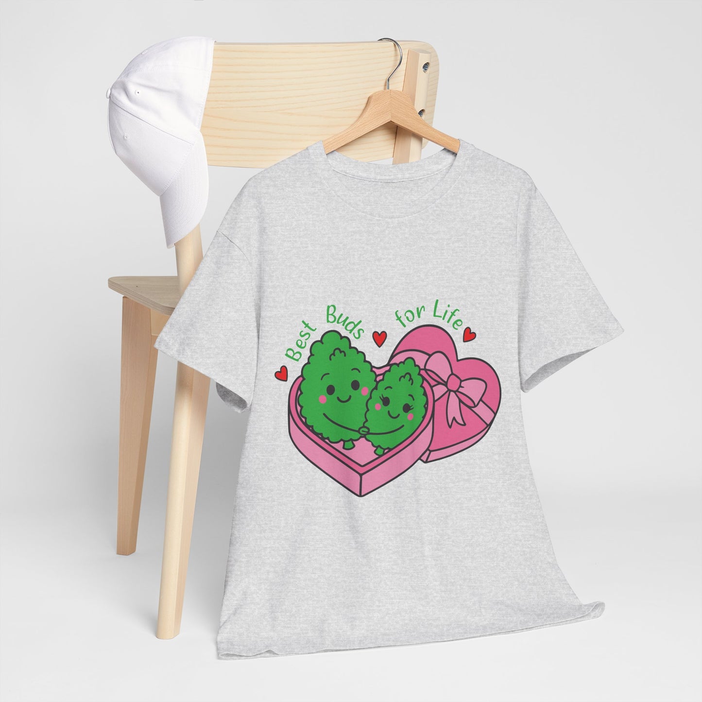 Friendship Heart Tee — “Best Buds for Life” Cute Plant Friends Valentine T‑Shirt