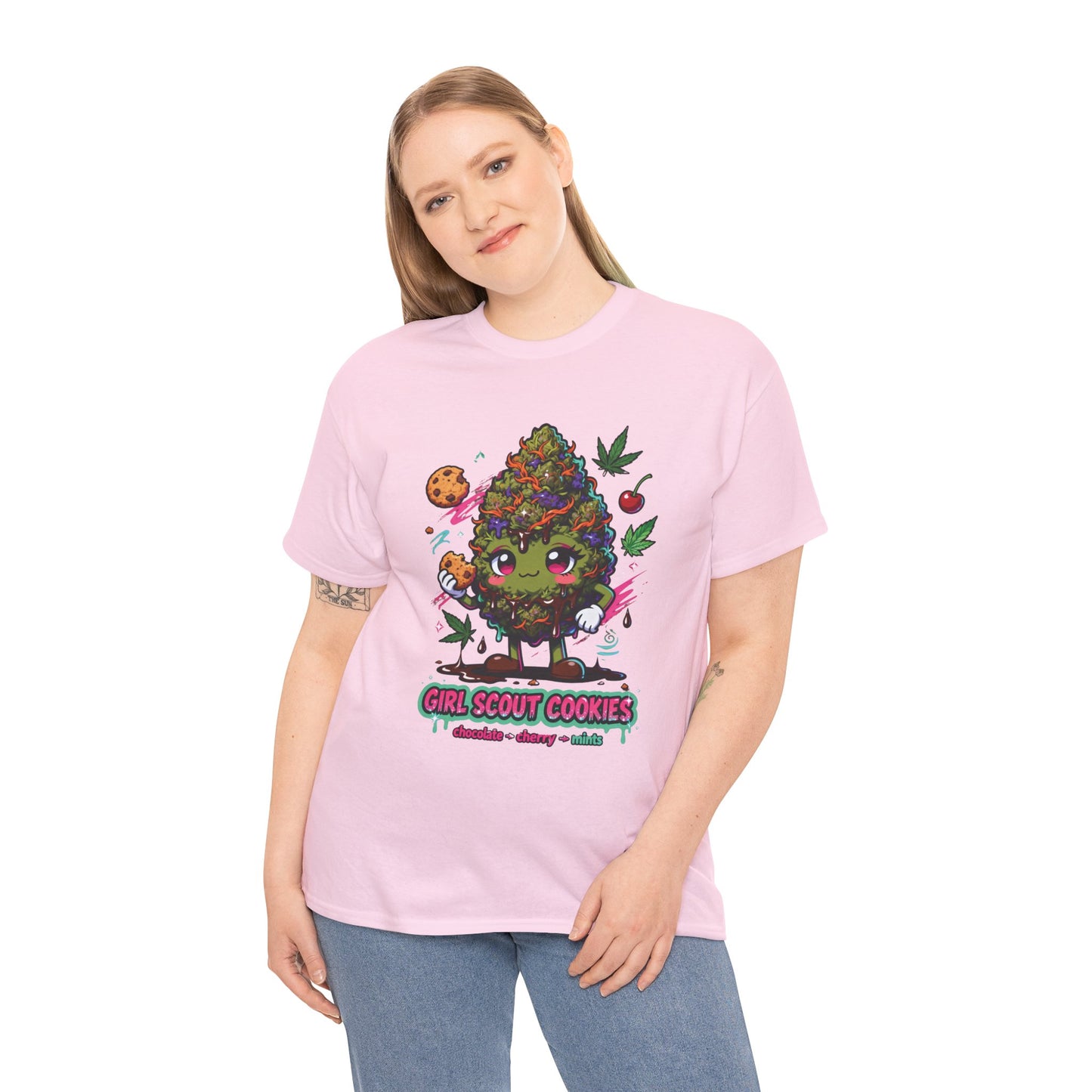Girl Scout Cookies 420 Tee — Cute Bud Character Graphic T-Shirt