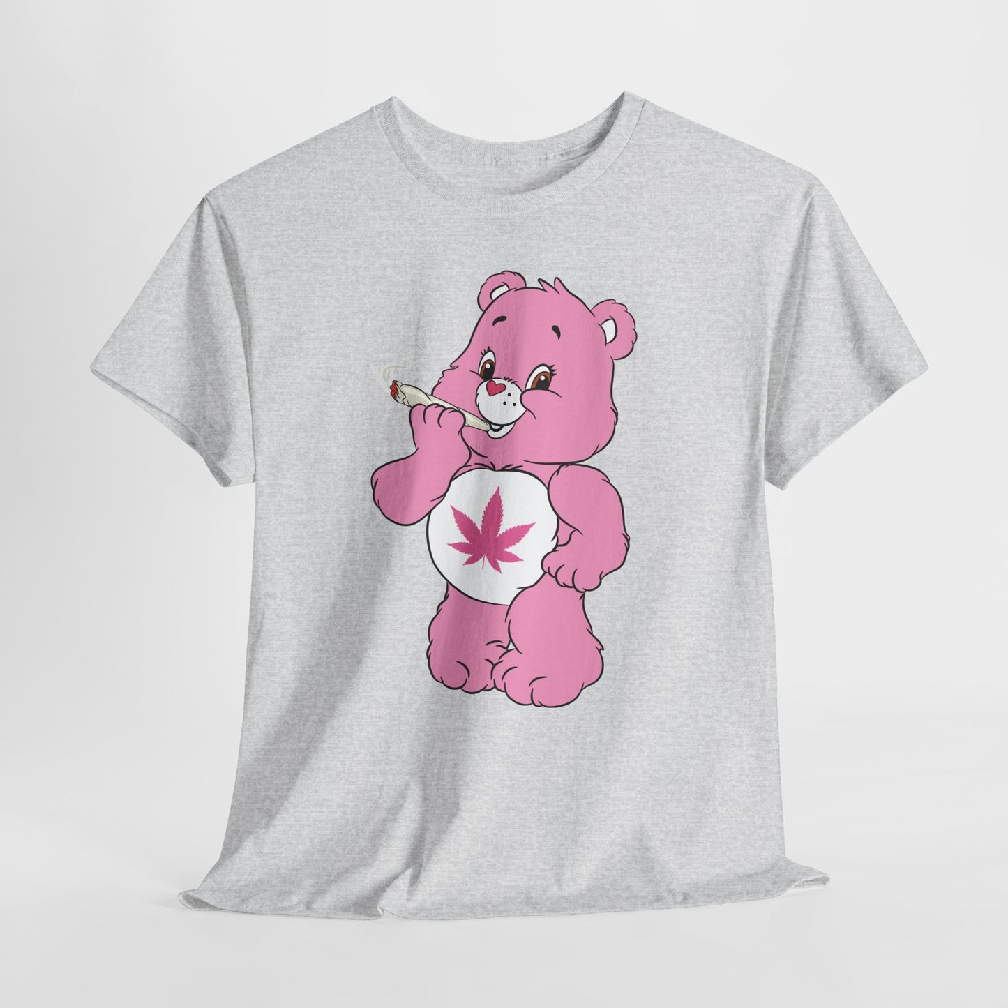 Pink 420 Bear T‑Shirt — Cute Stoner Graphic Tee