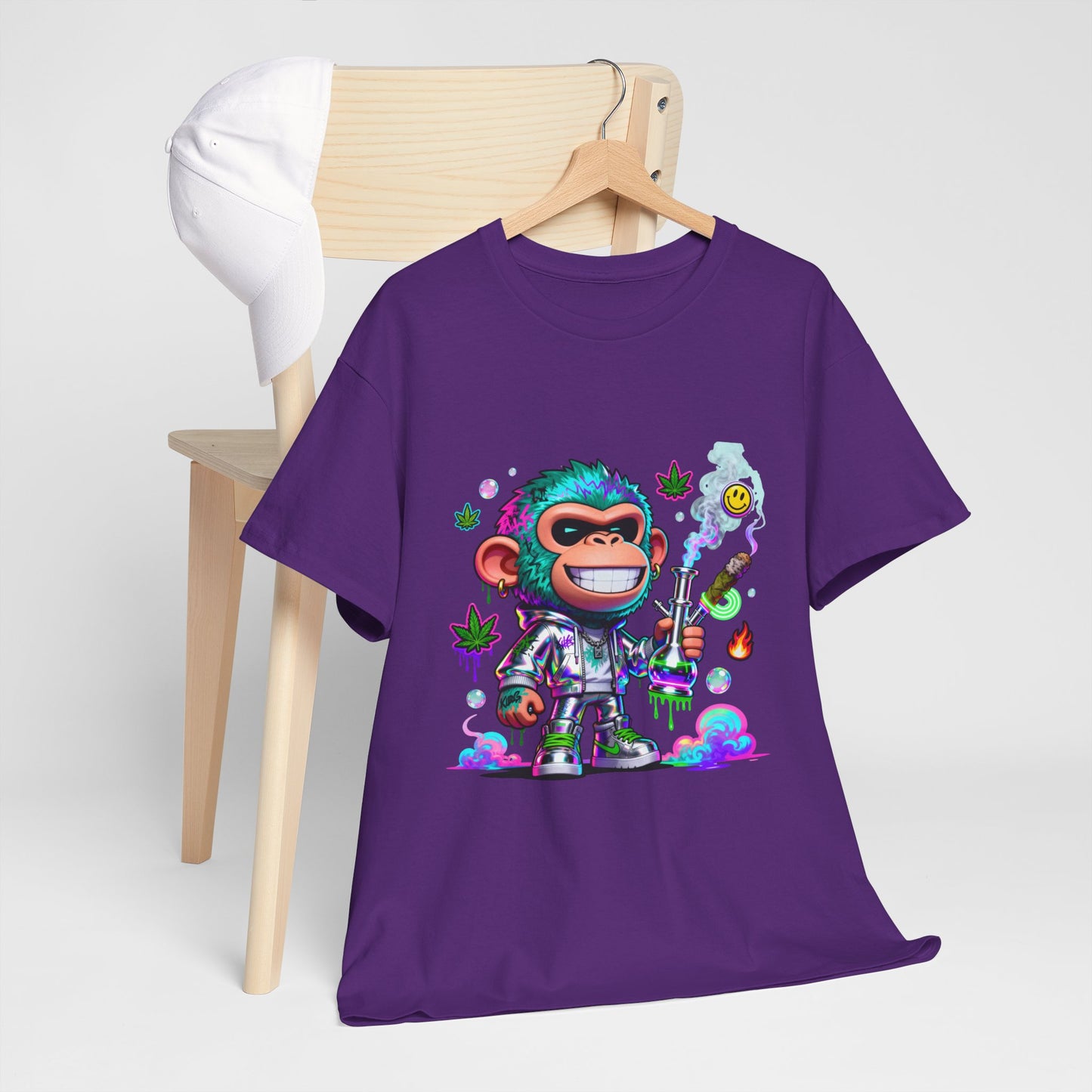 Monkey Astronaut Tee — Colorful Space Ape Graphic T‑Shirt