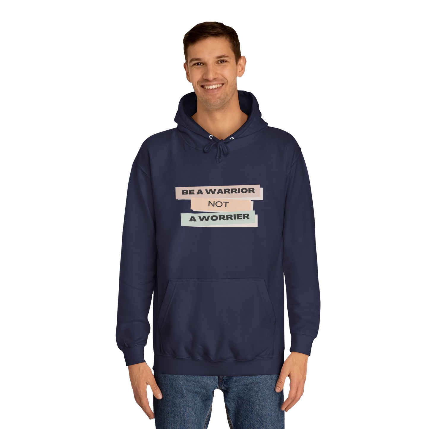 Unisex College Hoodie with Motivational Saying