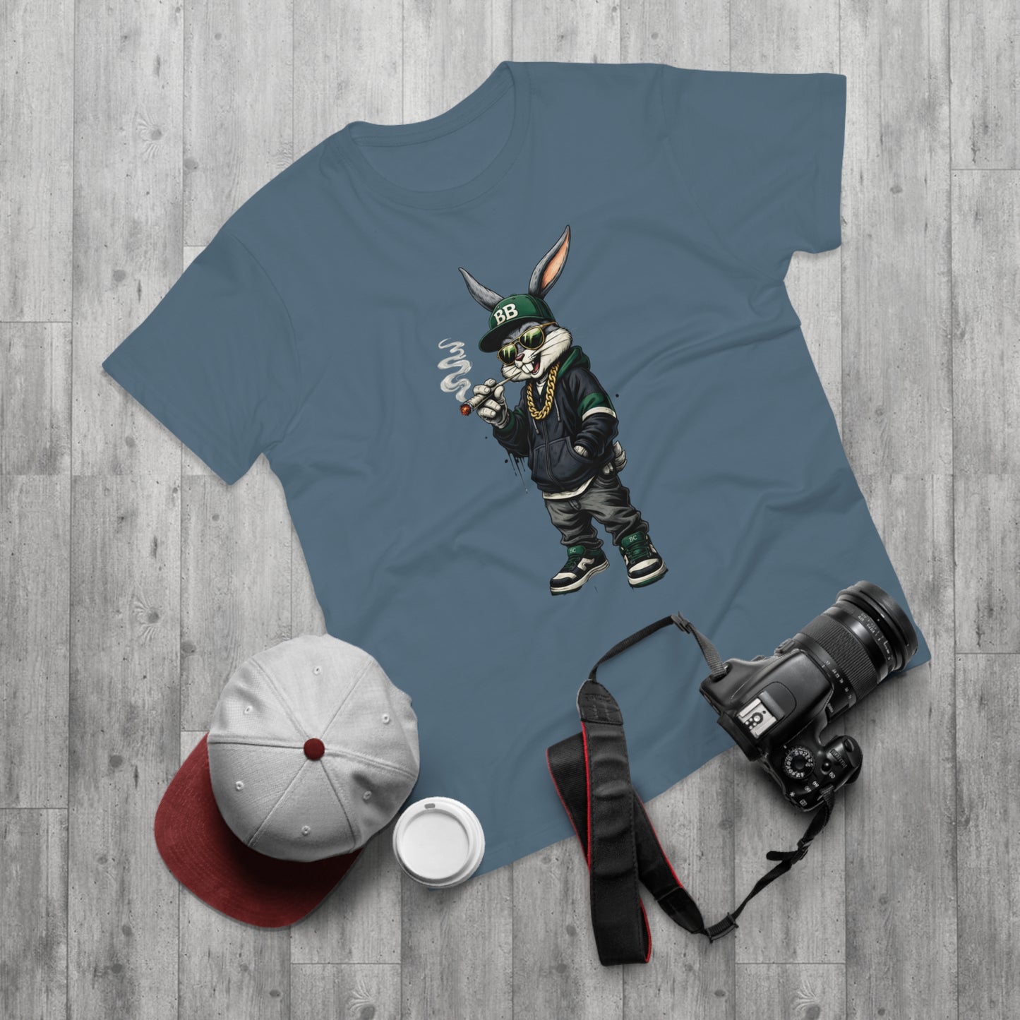 Streetwear Bunny Graphic T‑Shirt — Cool Hip Hop Rabbit Design