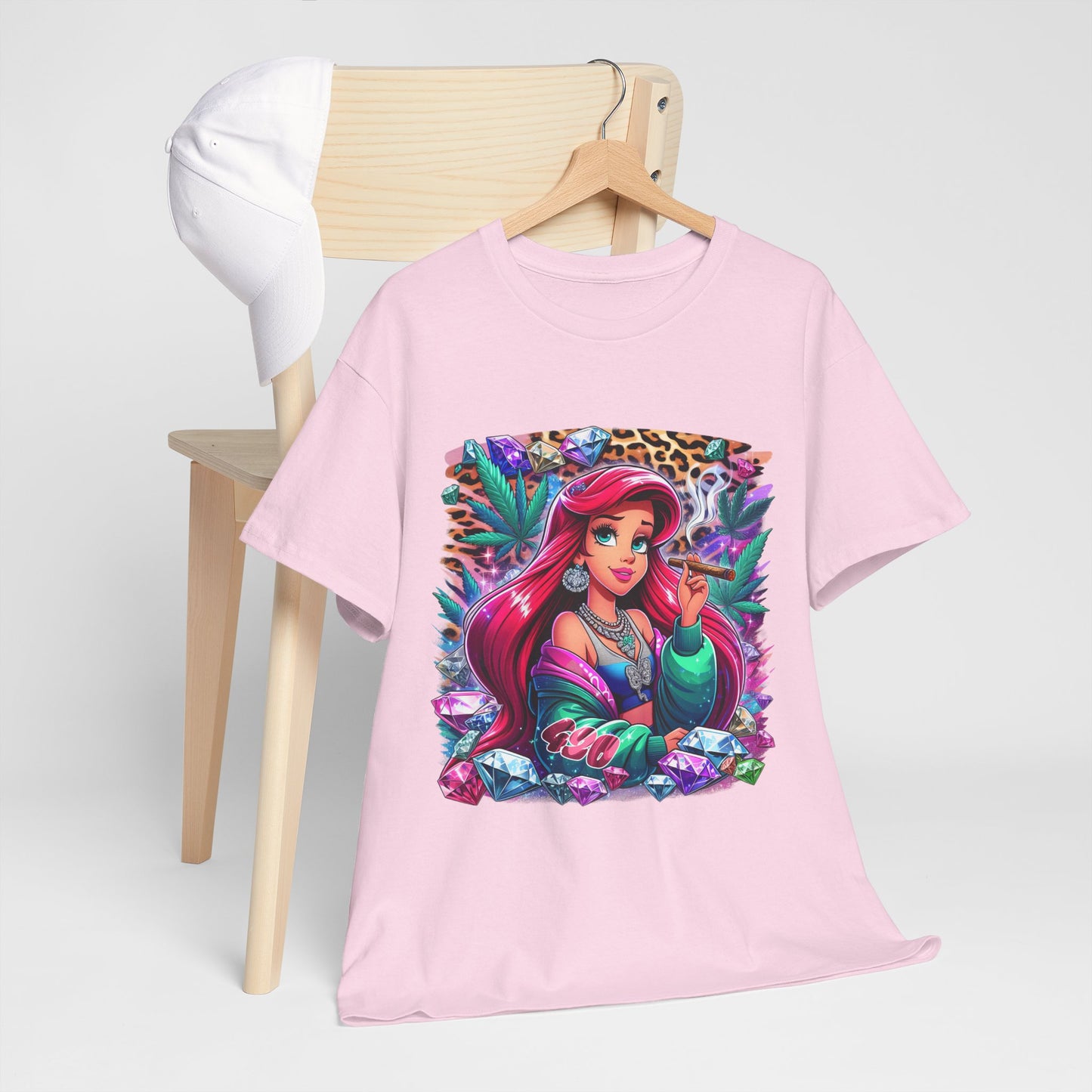 Ariel Retro Pop Art Tee — Colorful Mermaid Graphic T-Shirt