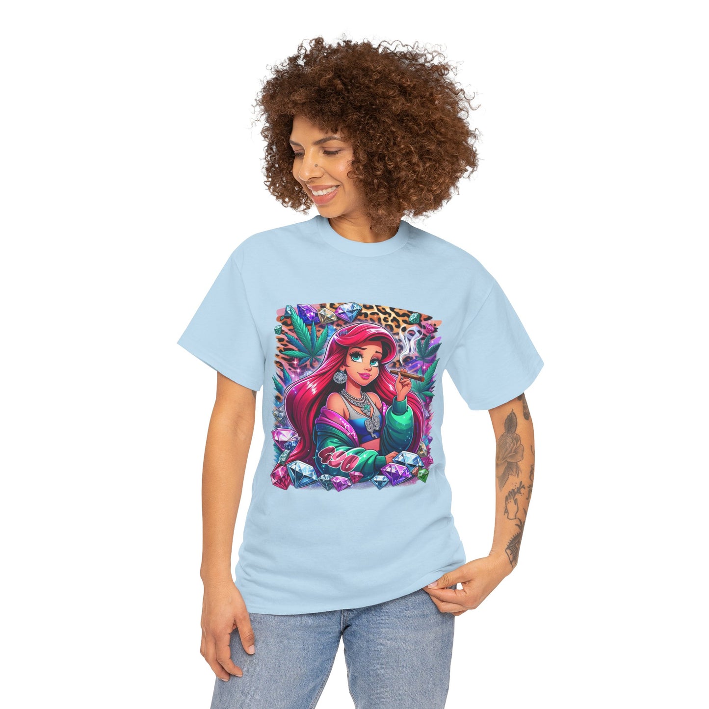 Ariel Retro Pop Art Tee — Colorful Mermaid Graphic T-Shirt