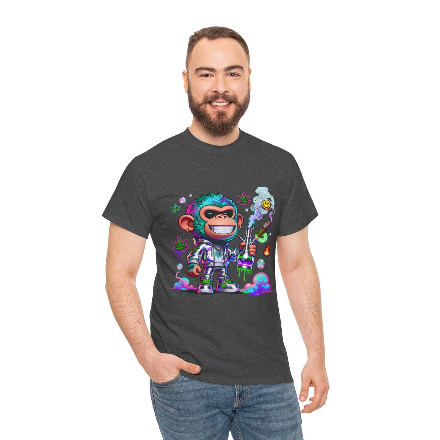 Monkey Astronaut Tee — Colorful Space Ape Graphic T‑Shirt