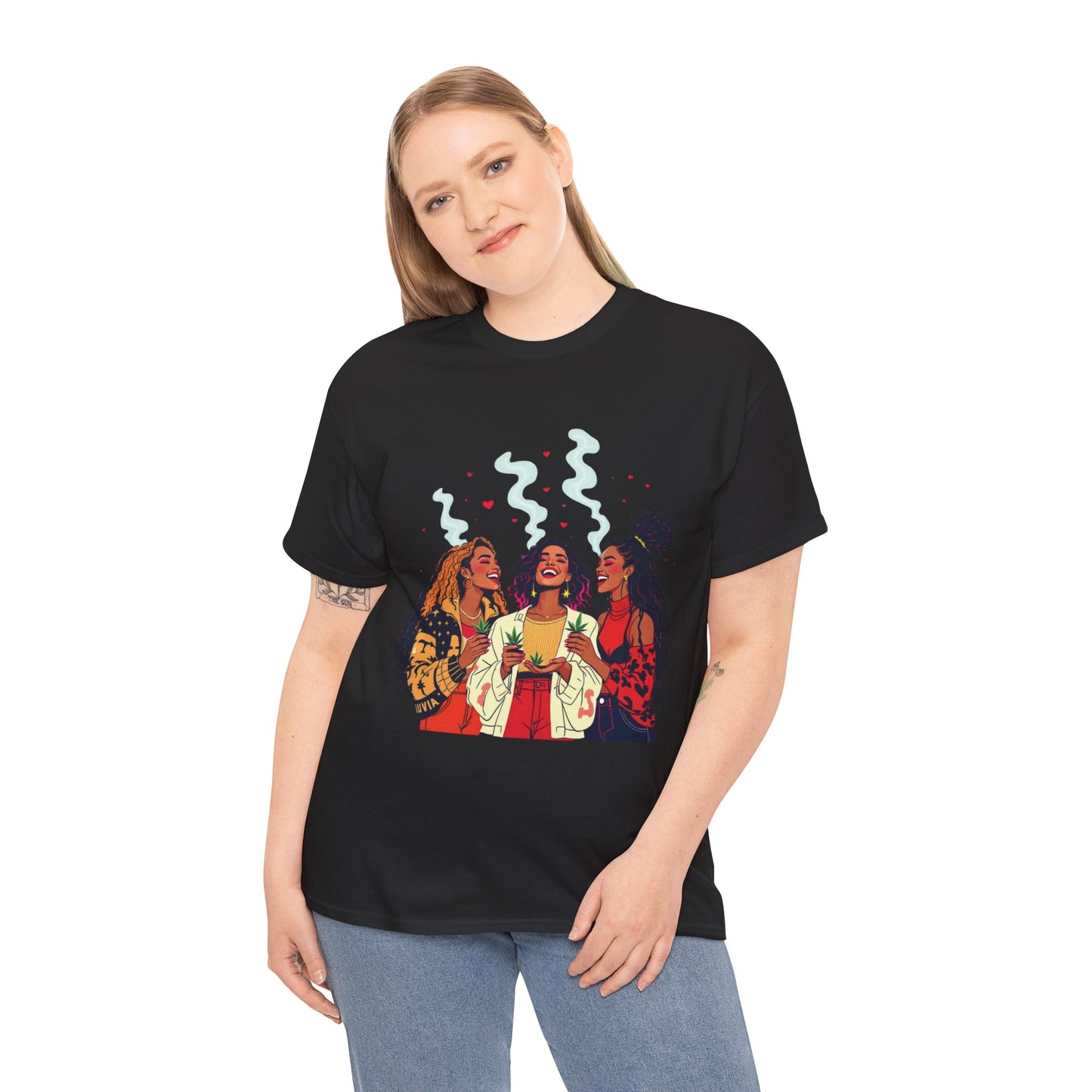 Sisterhood Vibes T-Shirt — Joyful Diverse Women Graphic Tee