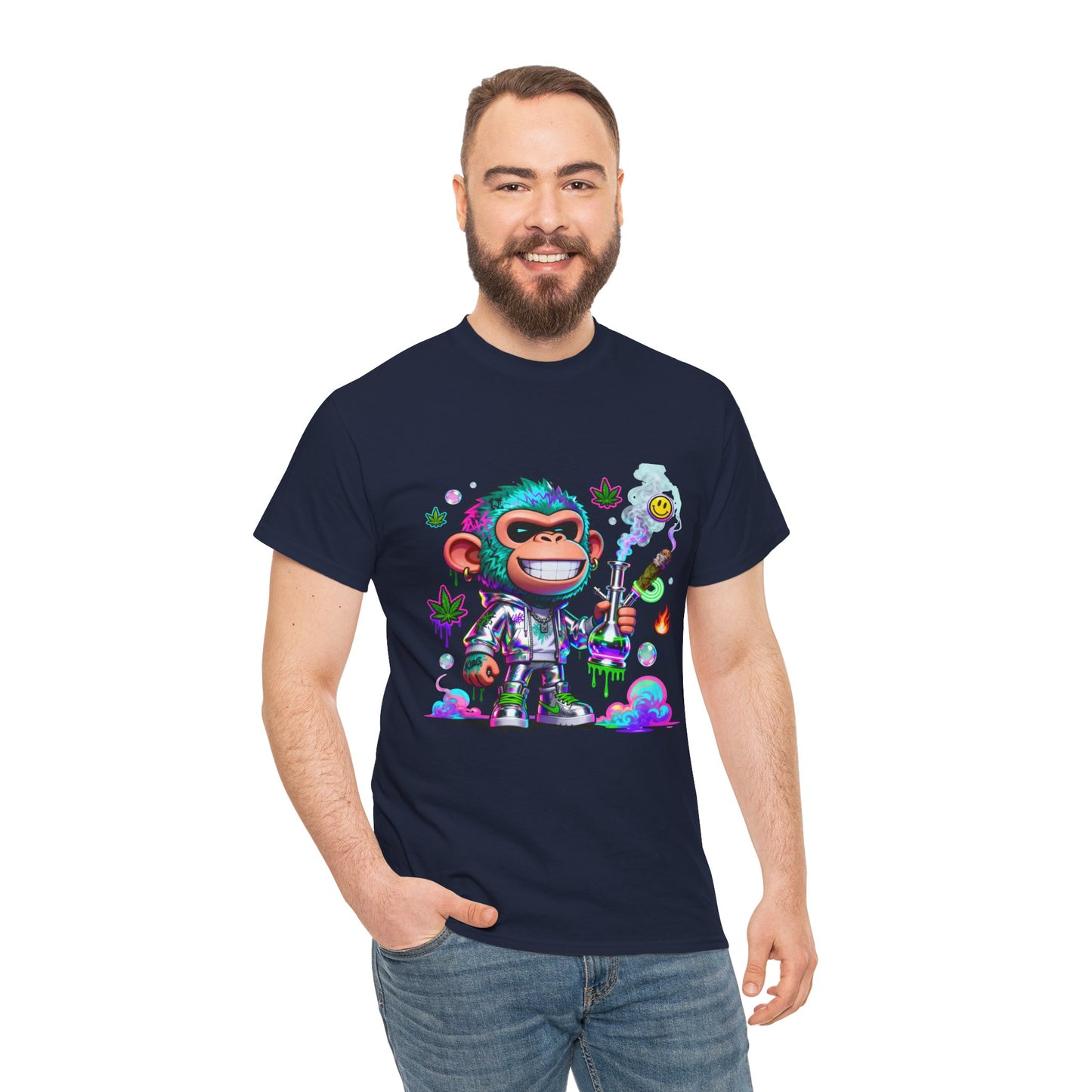 Monkey Astronaut Tee — Colorful Space Ape Graphic T‑Shirt