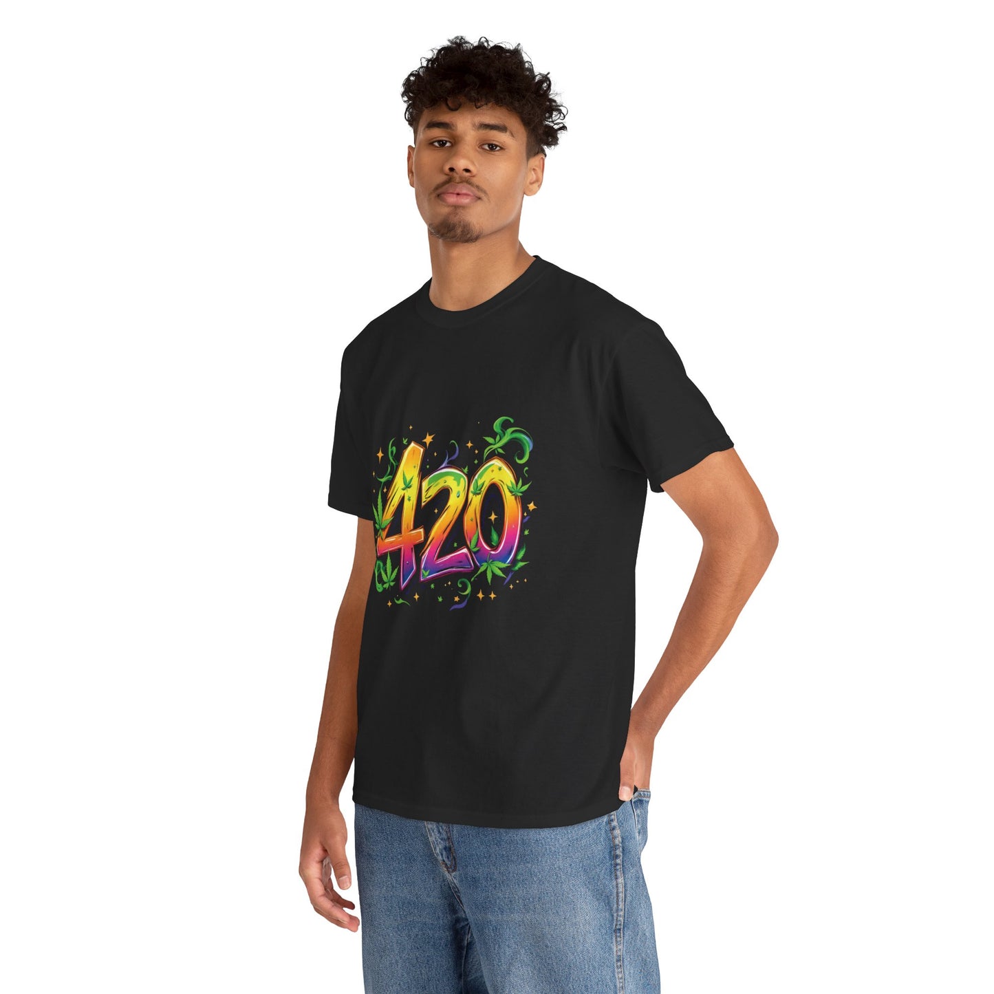 420 Colorful Tee — Psychedelic Stoner Graphic T-Shirt for 4/20 Celebrations
