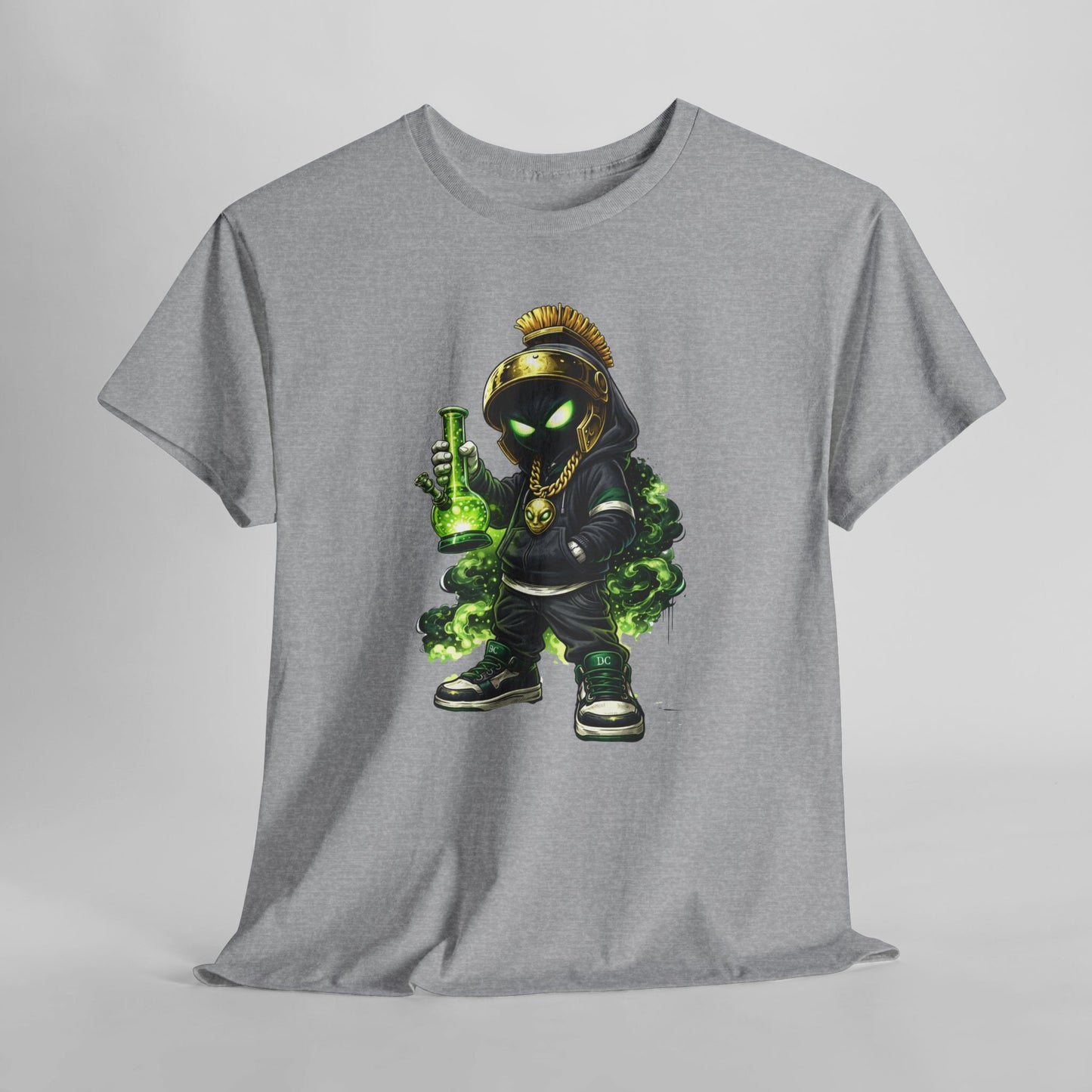 Rogue Alchemist Tee — Urban Streetwear Graphic T-Shirt with Green Potion Character