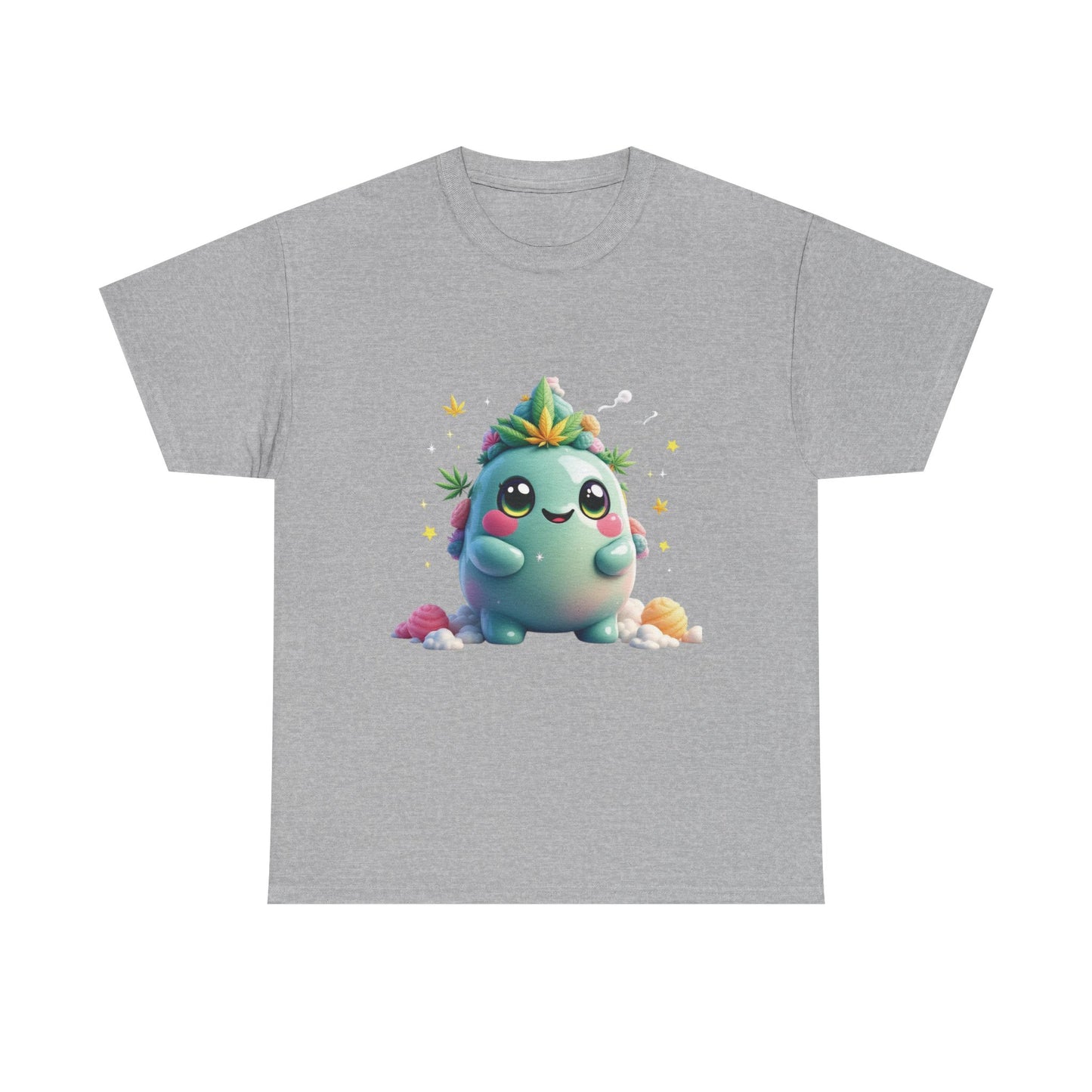 Cute 420 Character T-Shirt — Kawaii Succulent Tee