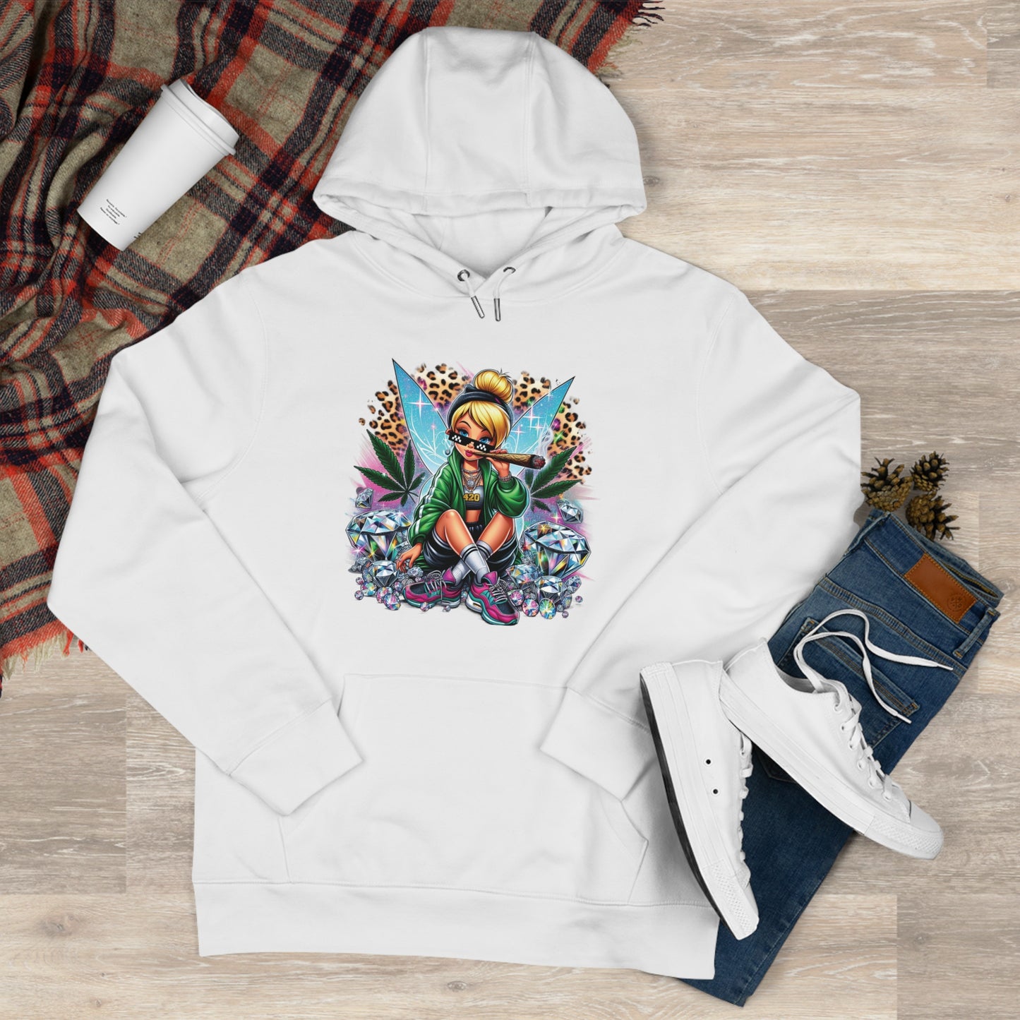 King Graphic Hoodie — Streetwear Fairy Girl Design