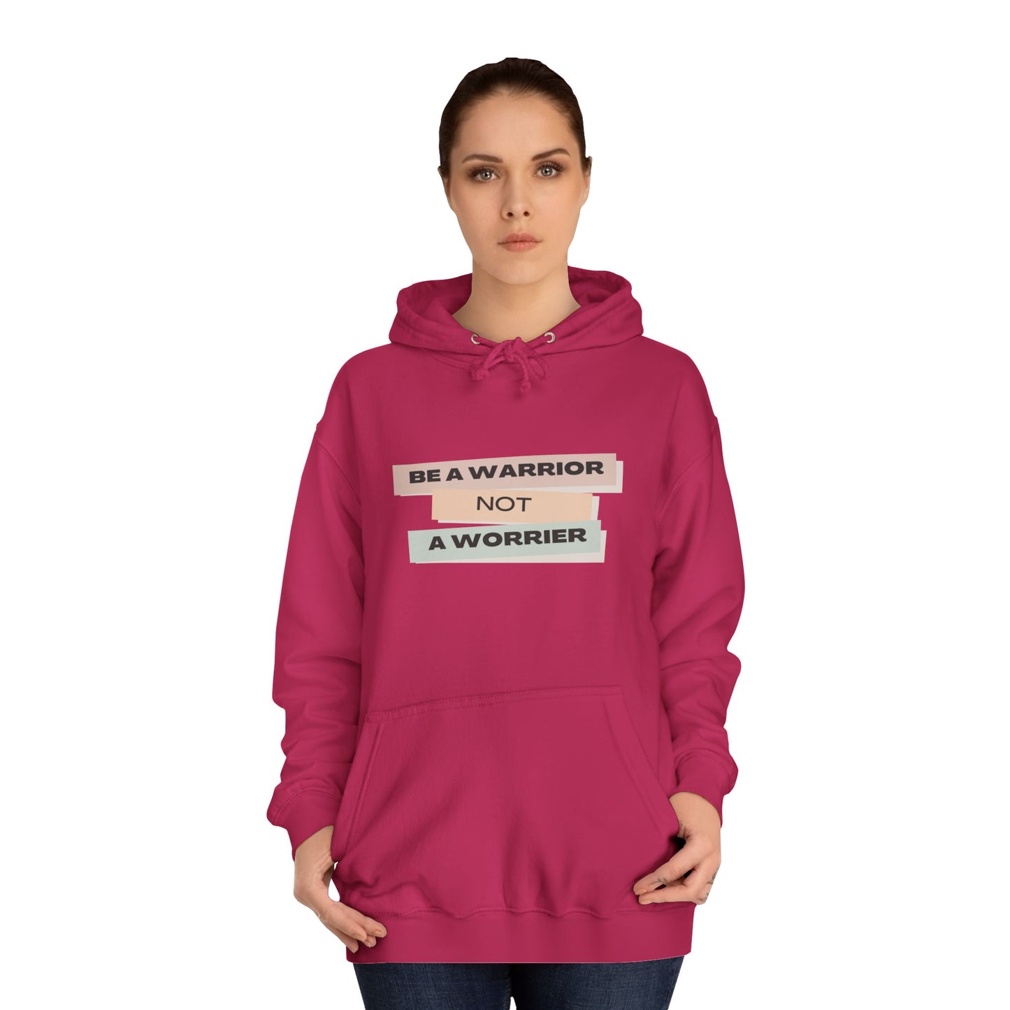 Unisex College Hoodie with Motivational Saying