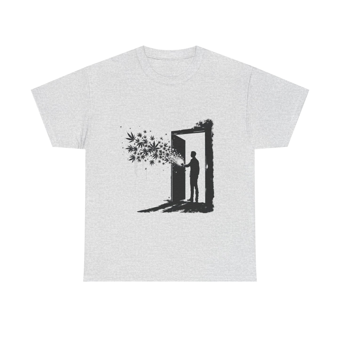 Dream Portal T‑Shirt — Silhouette Doorway with Stars Graphic