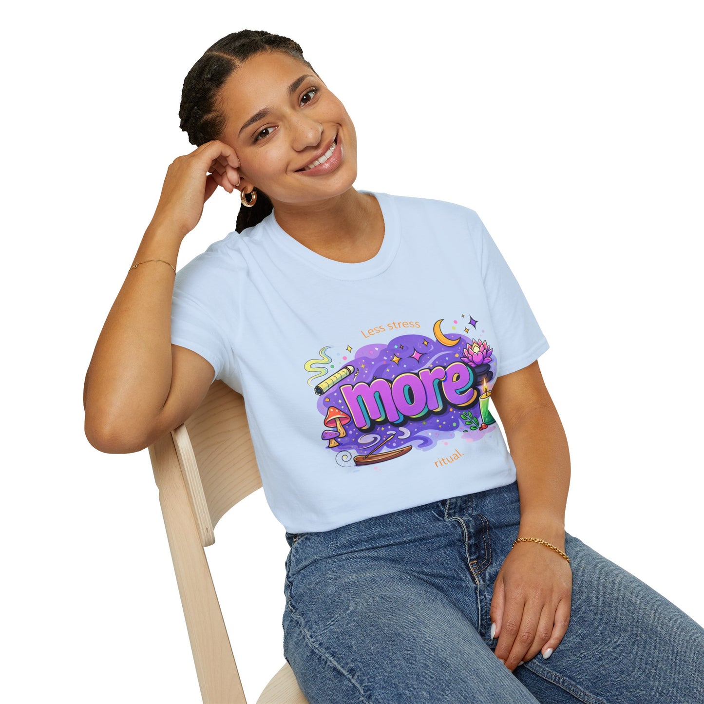 More Rituals Graphic T-Shirt — Whimsical Nighttime Mushroom Design