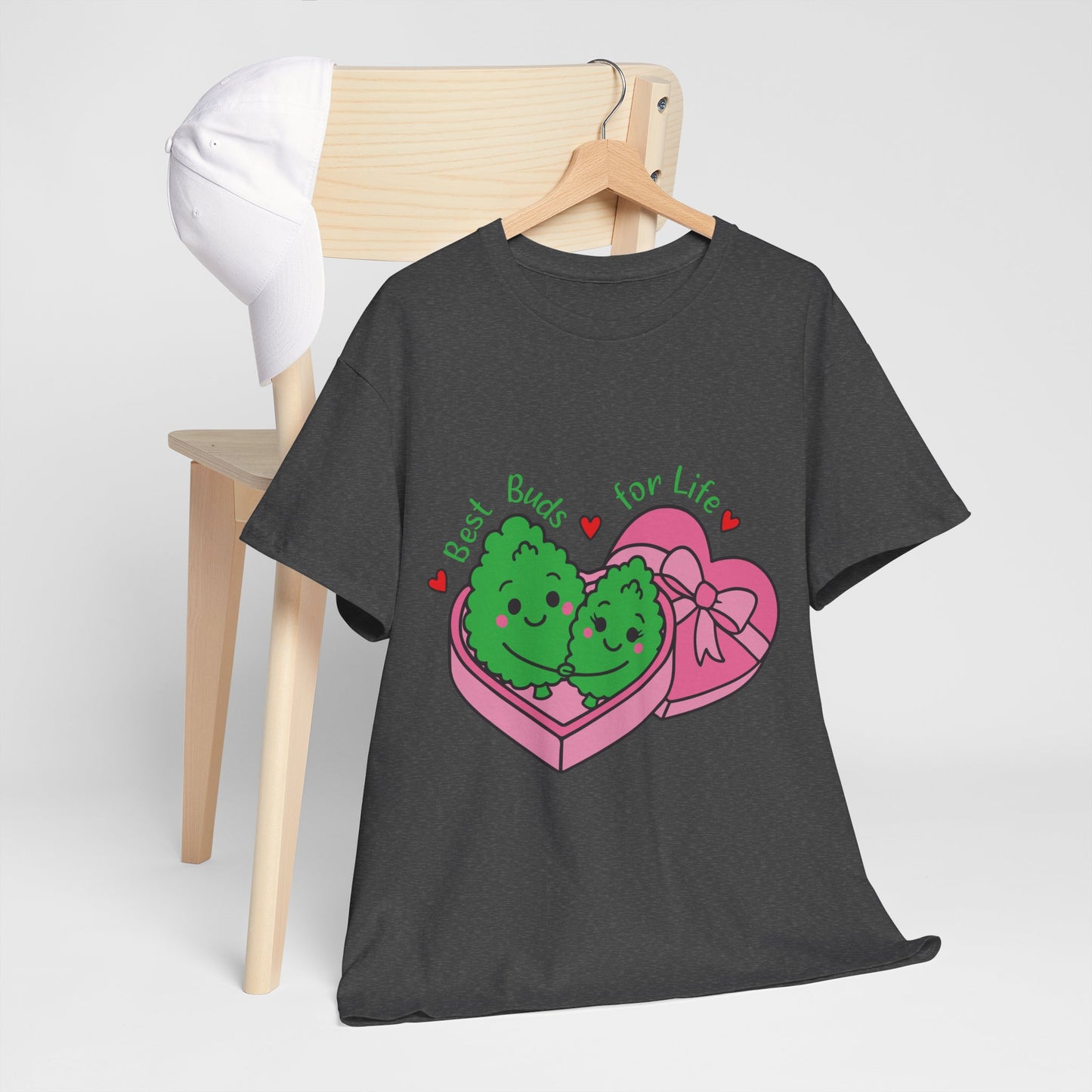 Friendship Heart Tee — “Best Buds for Life” Cute Plant Friends Valentine T‑Shirt