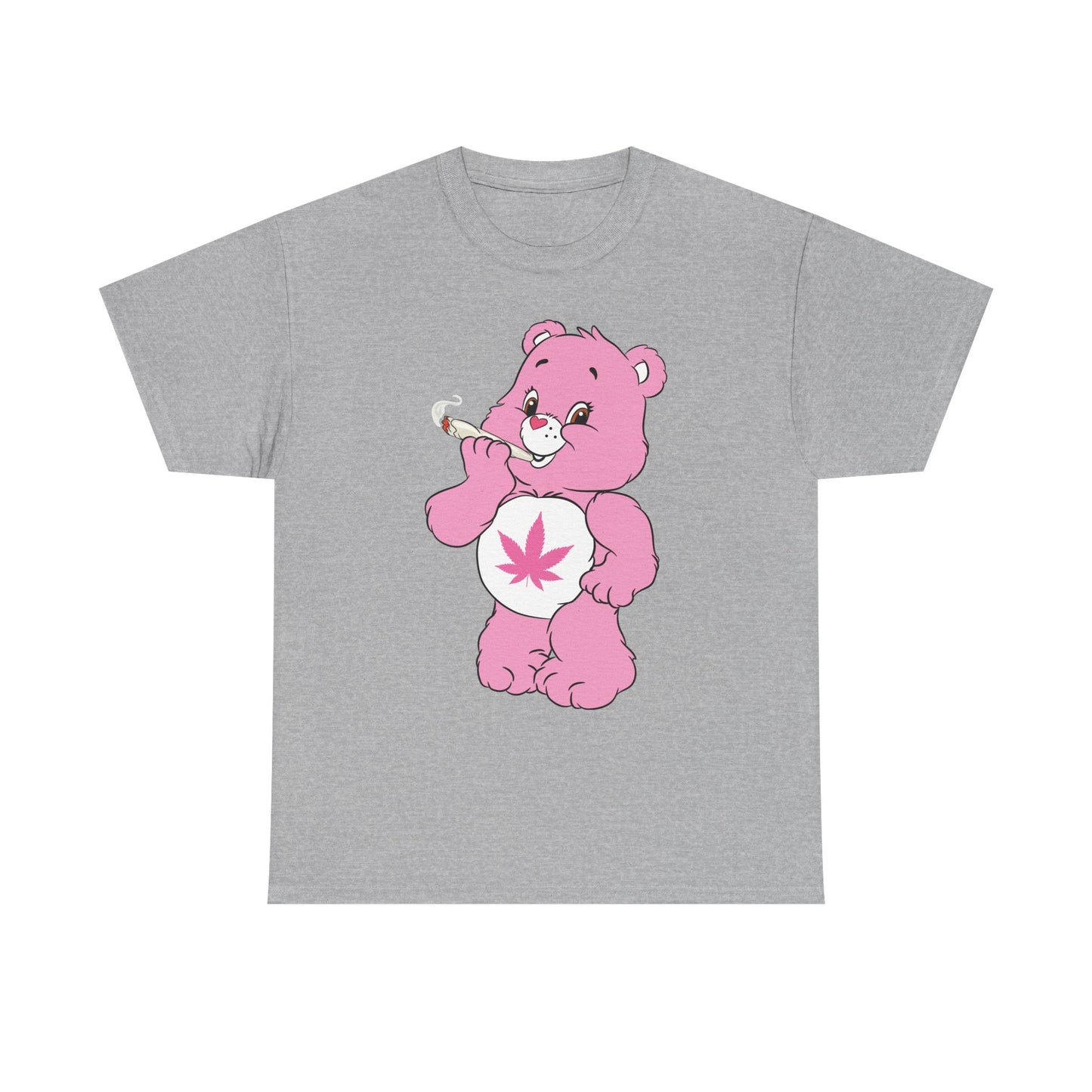 Pink 420 Bear T‑Shirt — Cute Stoner Graphic Tee