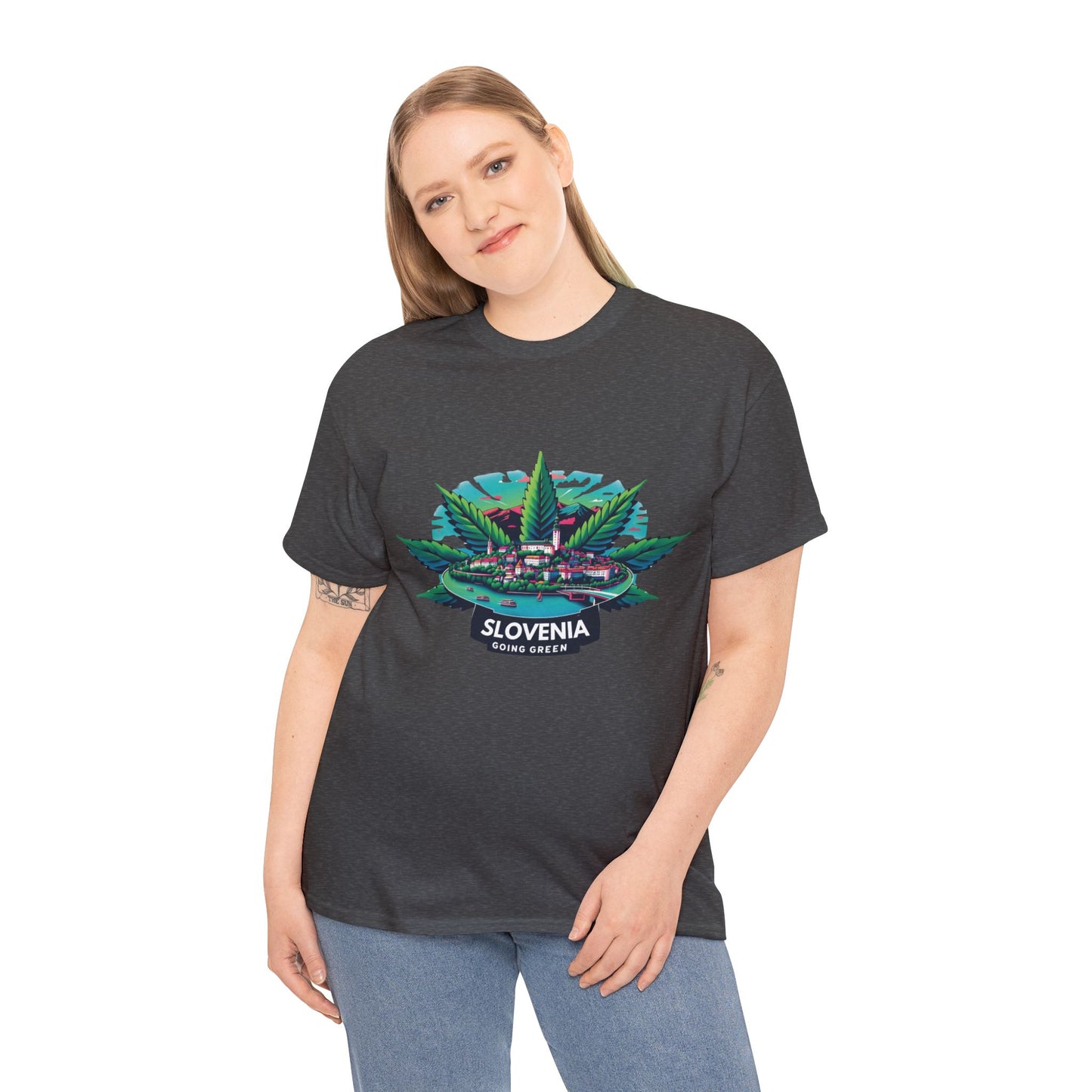 Slovenia is Going Green Heavy Cotton Tee