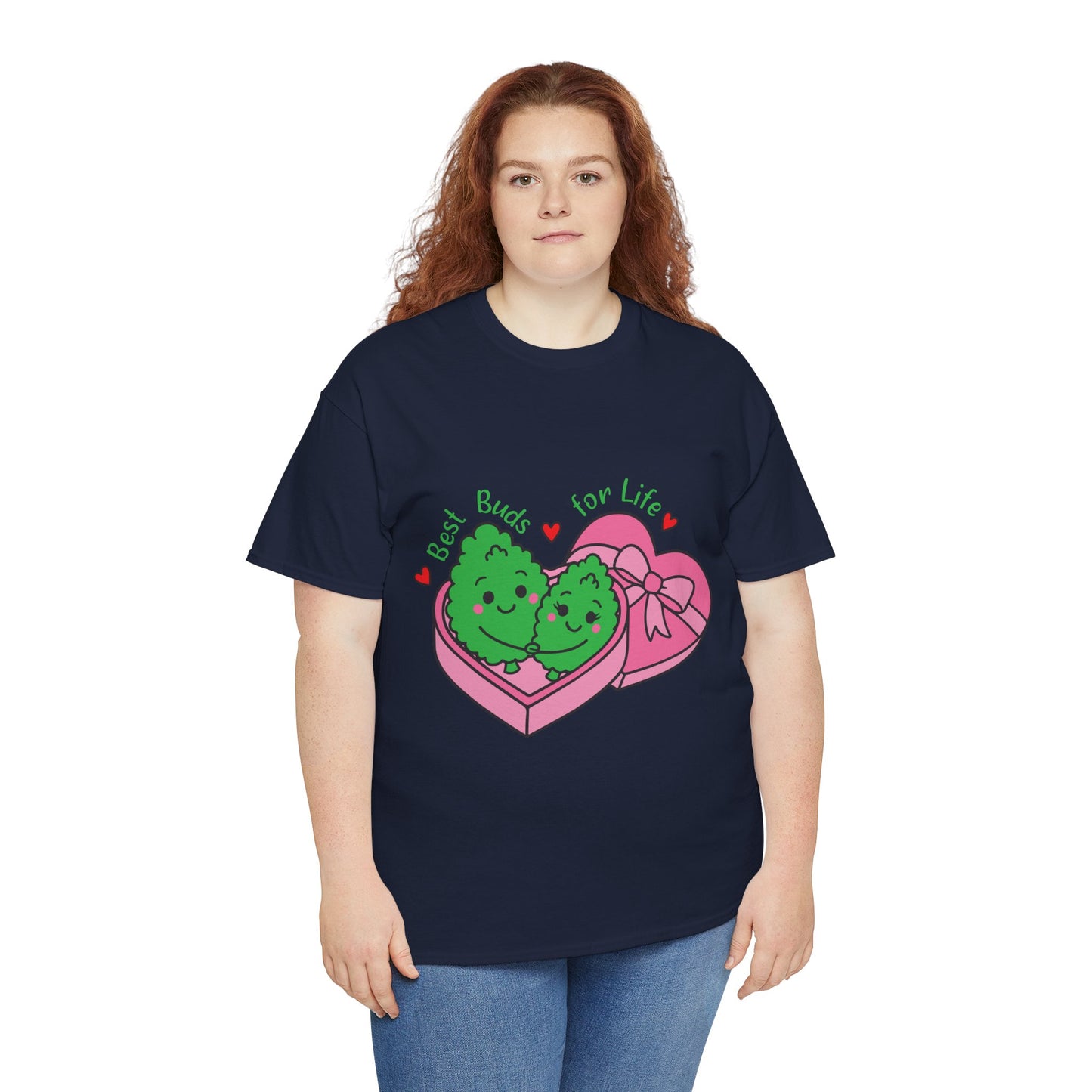 Friendship Heart Tee — “Best Buds for Life” Cute Plant Friends Valentine T‑Shirt