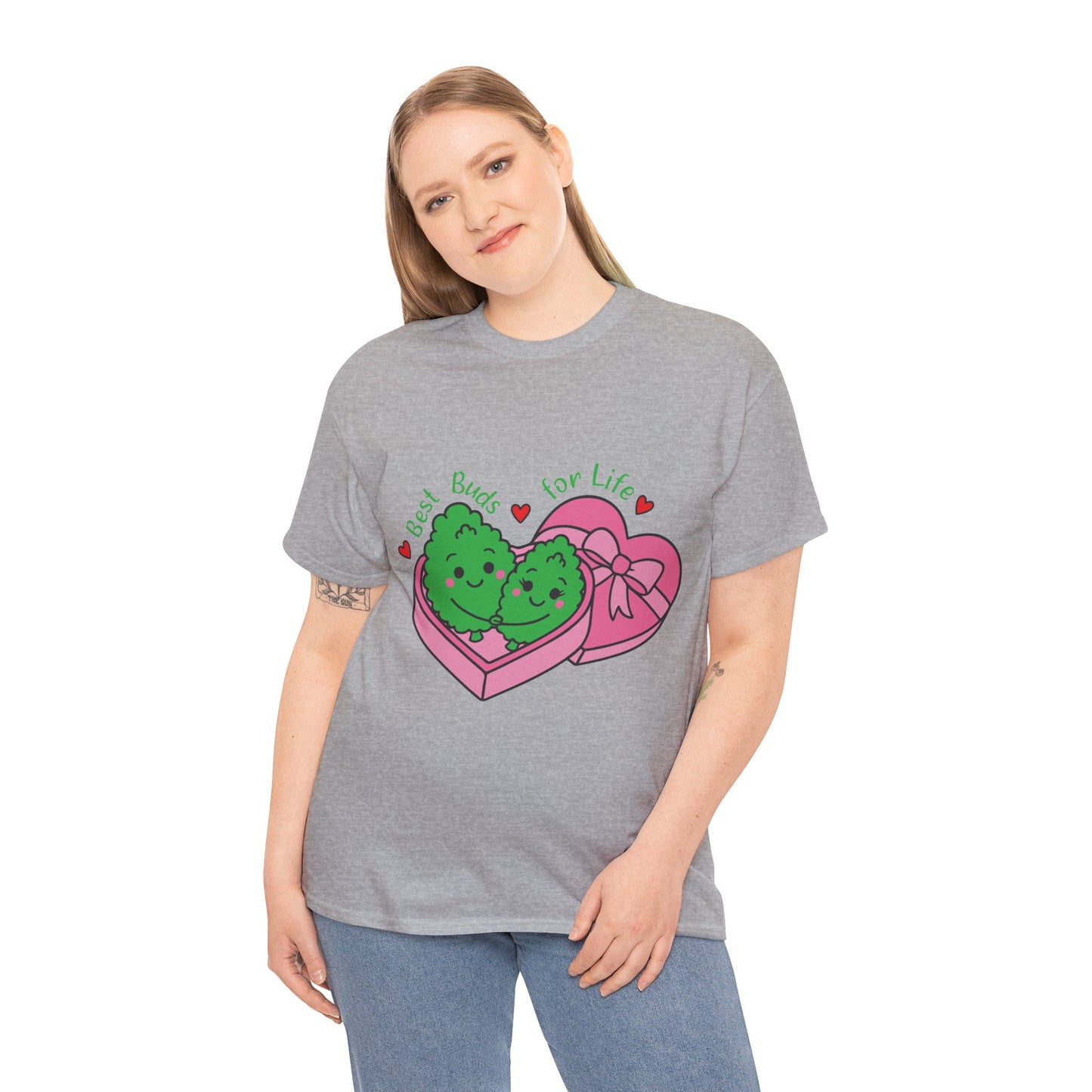 Friendship Heart Tee — “Best Buds for Life” Cute Plant Friends Valentine T‑Shirt