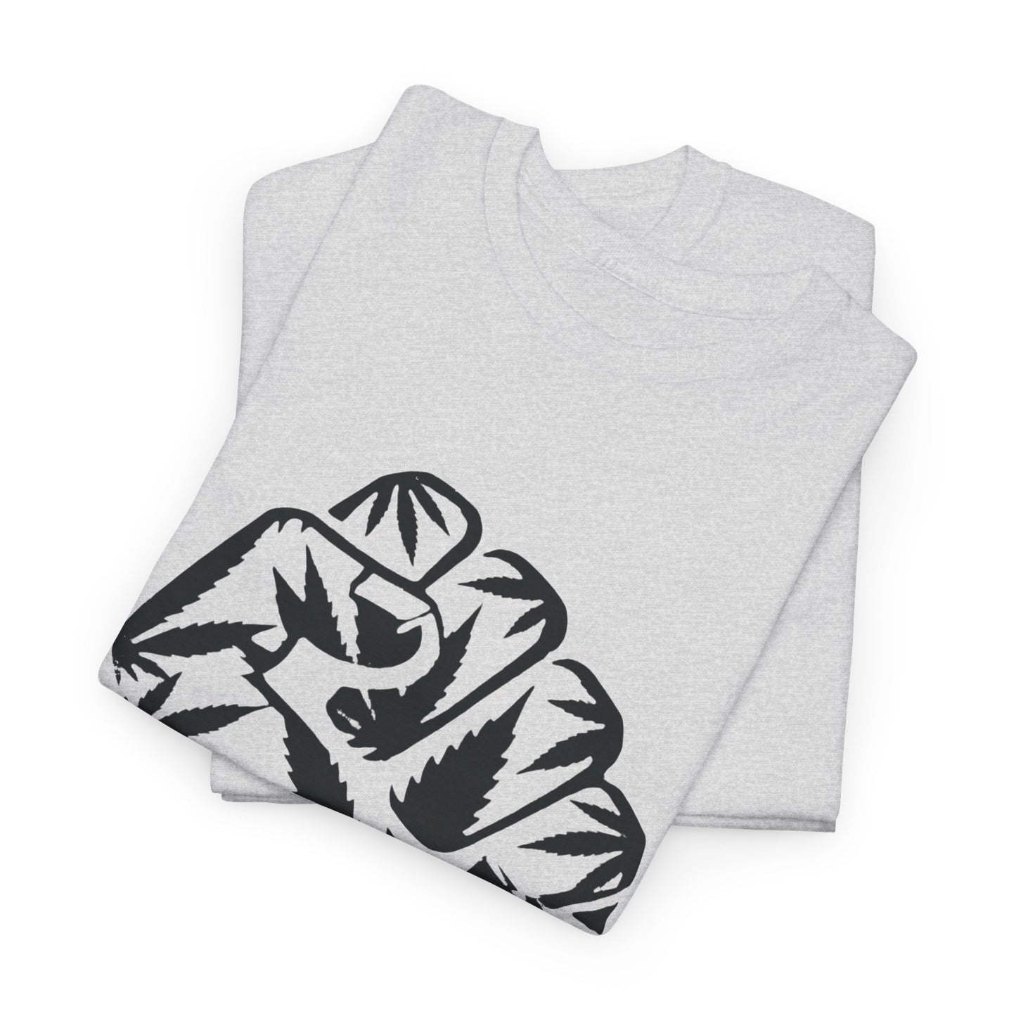 420 Fist T-Shirt — Green Leaf Power Tee