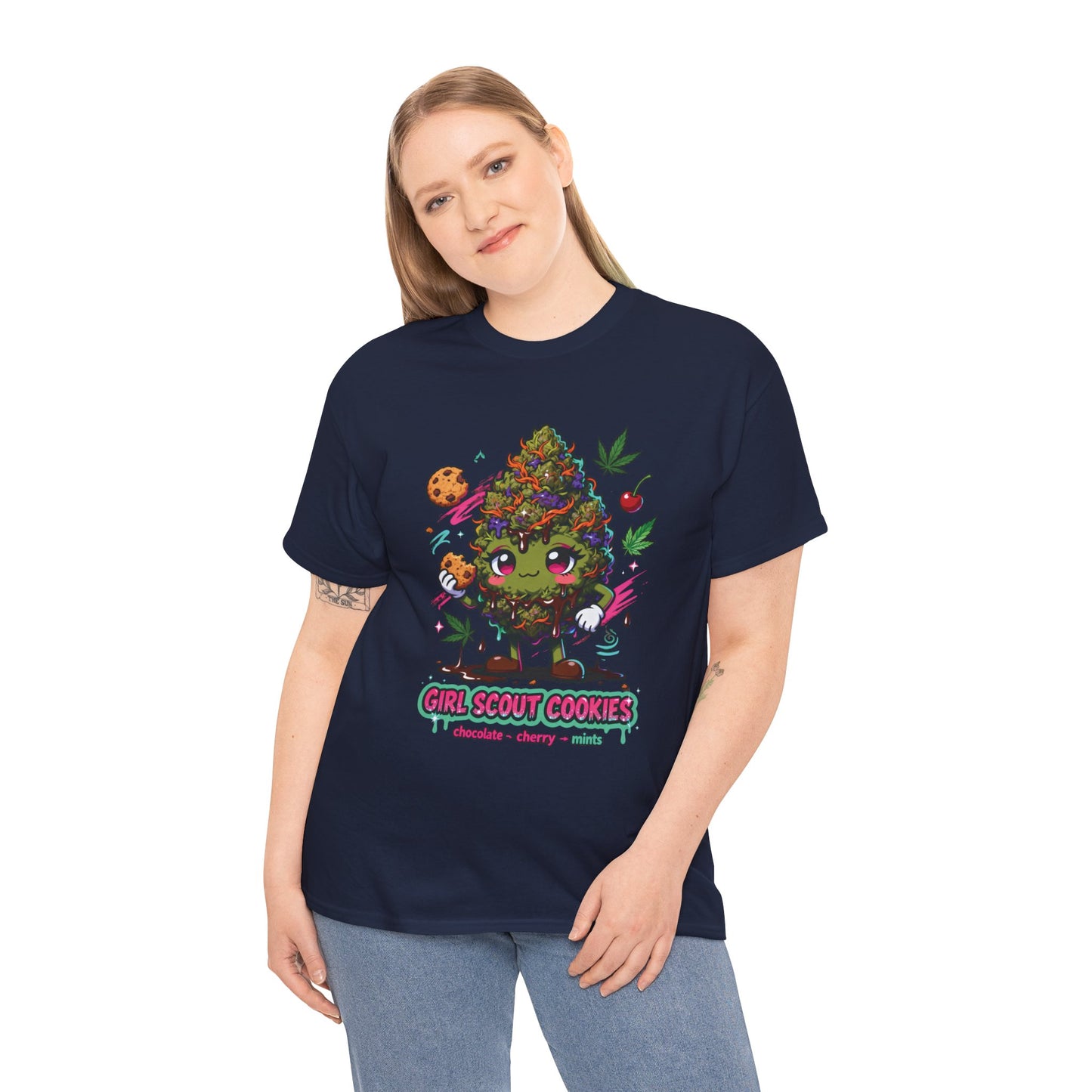 Girl Scout Cookies 420 Tee — Cute Bud Character Graphic T-Shirt