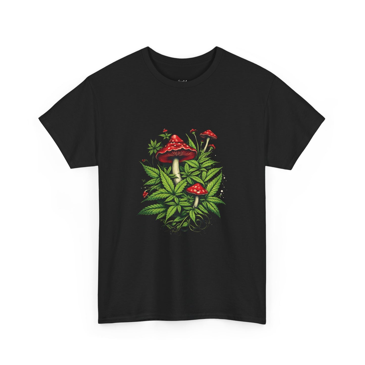Mushroom Garden T-Shirt — Red Toadstool Botanical Tee
