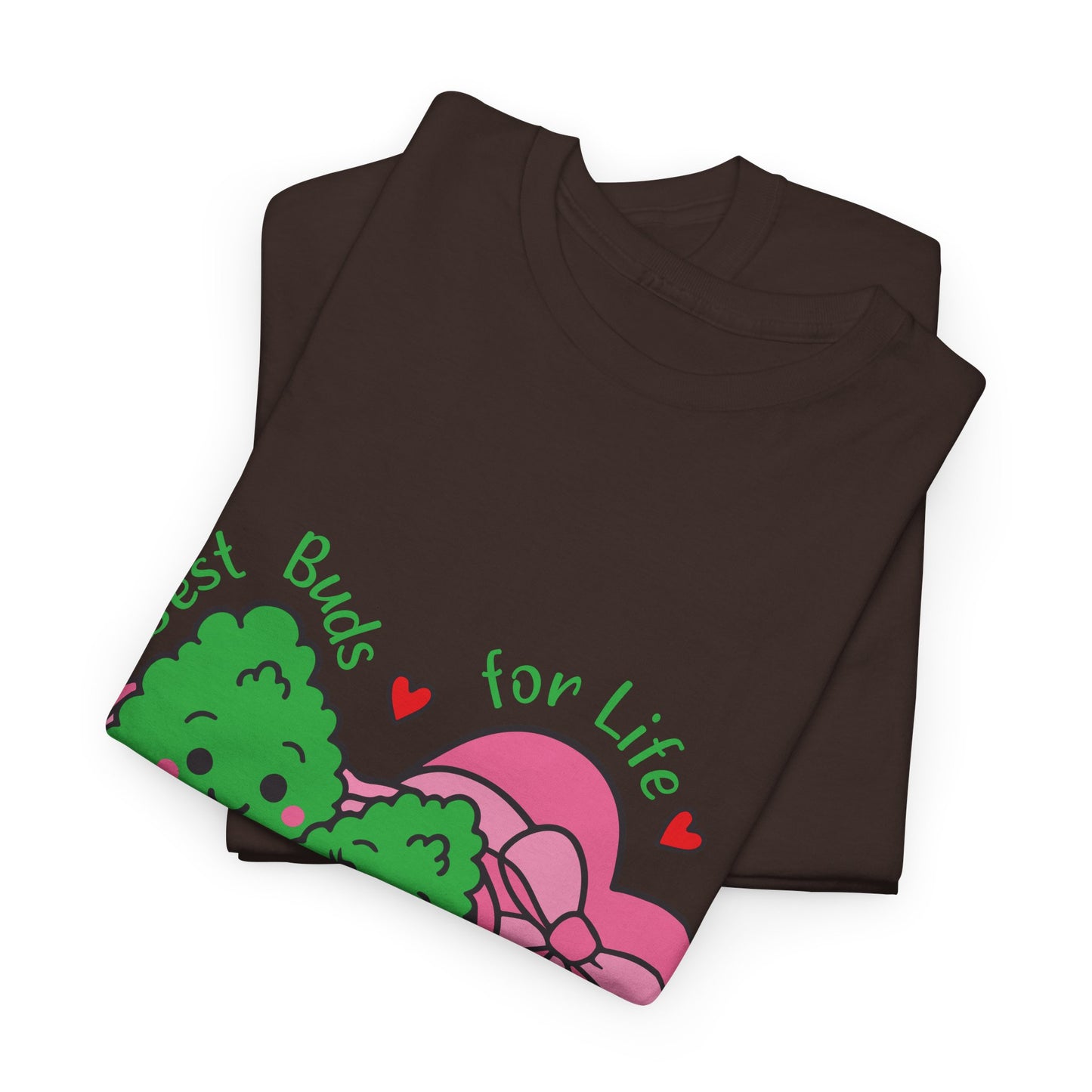 Friendship Heart Tee — “Best Buds for Life” Cute Plant Friends Valentine T‑Shirt