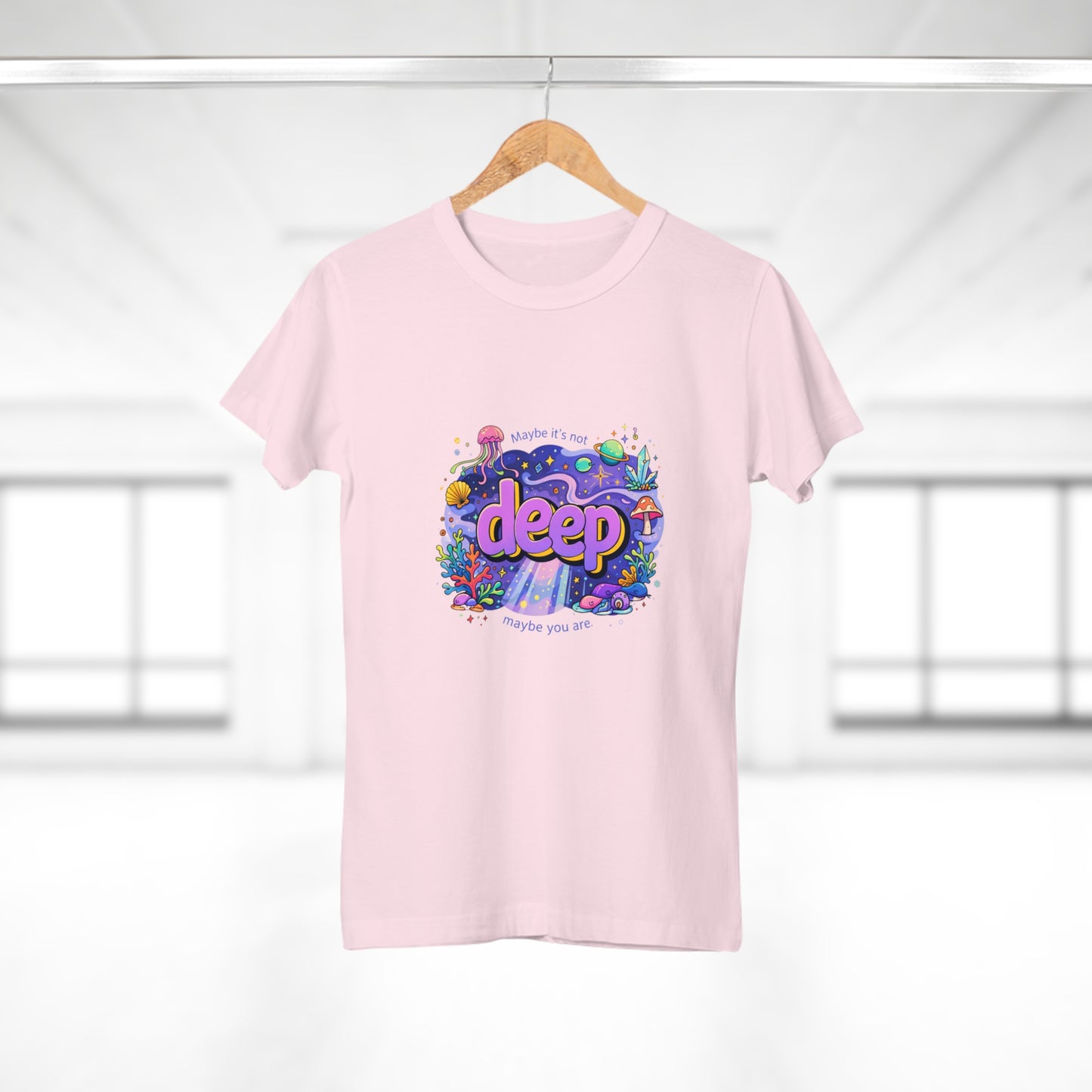 Deep Ocean Graphic T-Shirt — "Deep" Colorful Underwater Design
