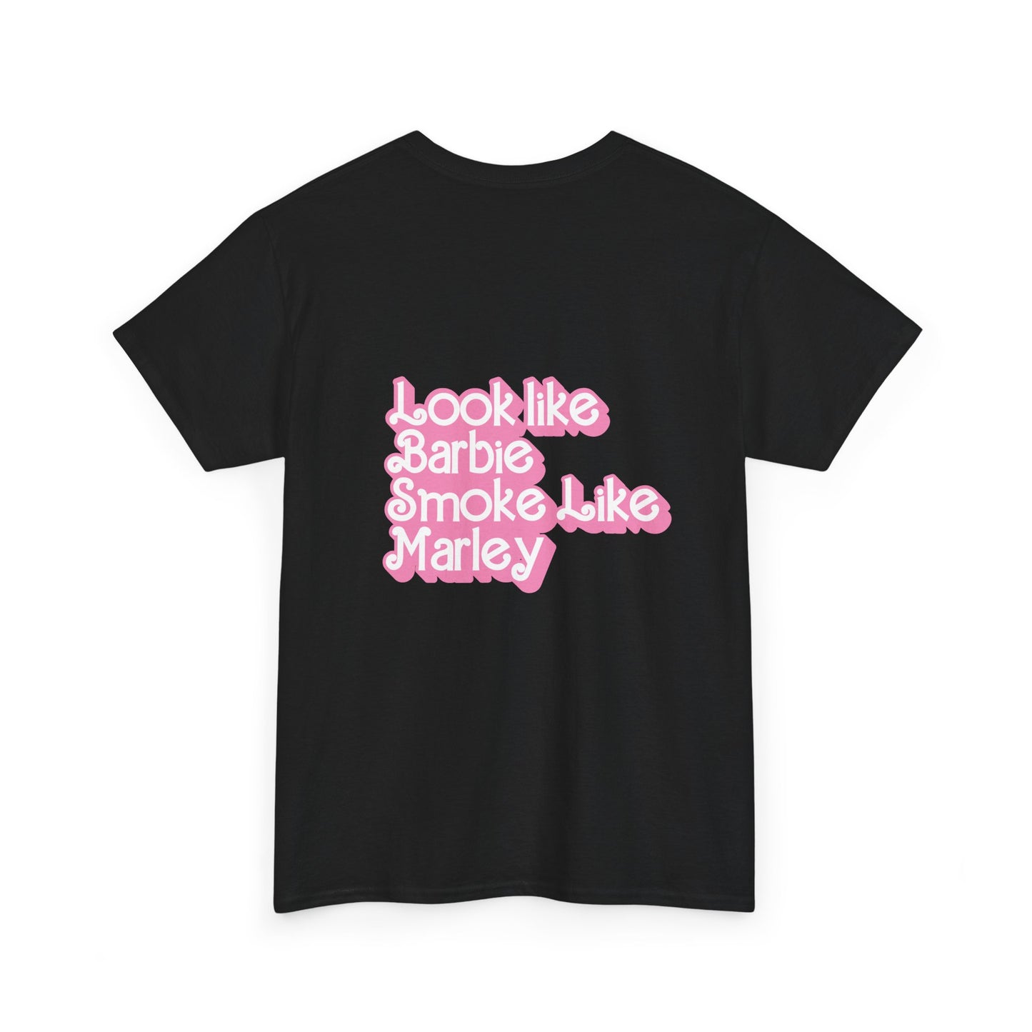 Cinderella Retro Pinup Tee — "Look Like Barbie, Smoke Like Marley" Graphic T‑Shirt