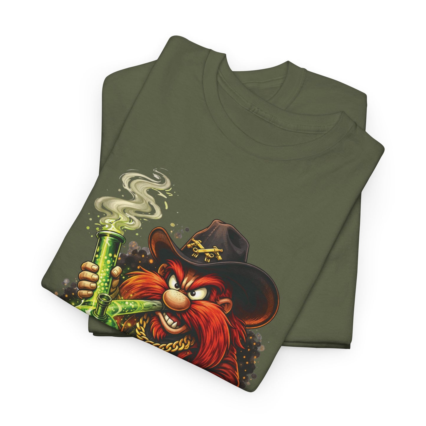 Viking Alchemist Graphic Tee — Fiery Dwarf with Potion