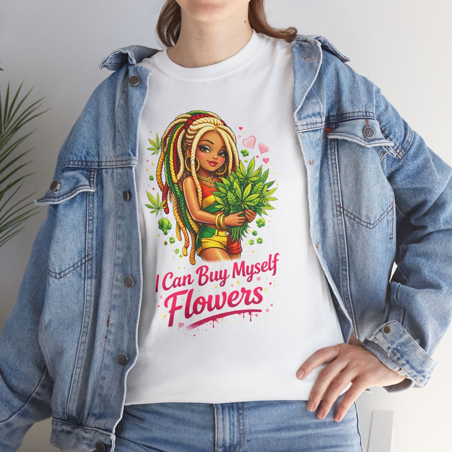 Floral Self-Love Tee — "I Can Buy Myself Flowers" Graphic T-Shirt