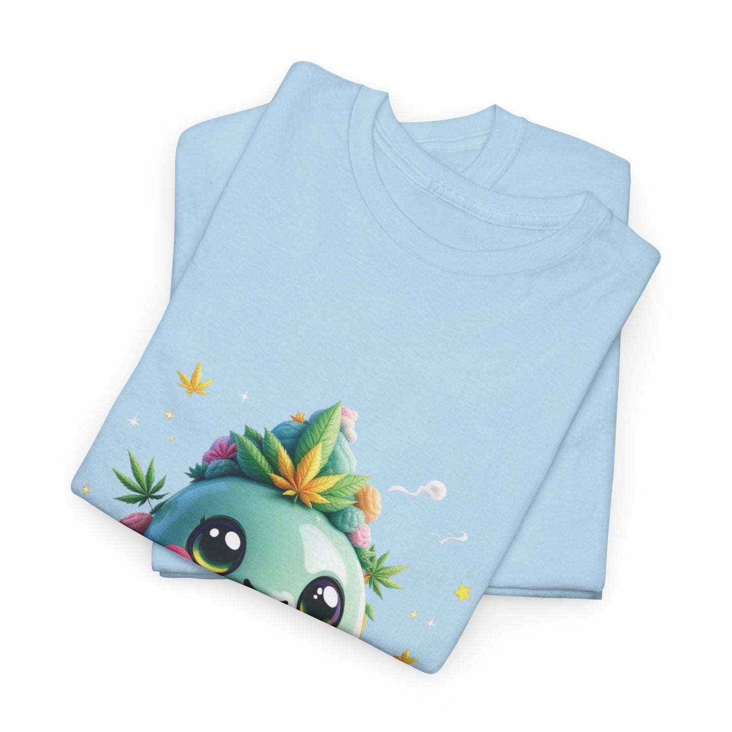 Cute 420 Character T-Shirt — Kawaii Succulent Tee