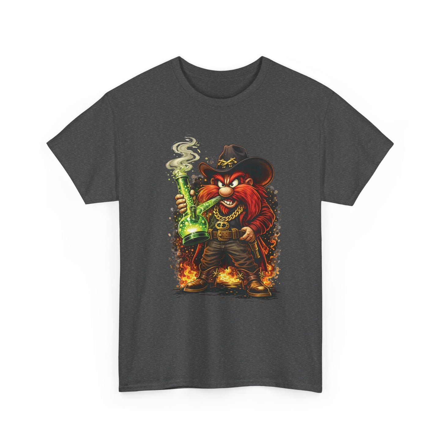 Viking Alchemist Graphic Tee — Fiery Dwarf with Potion