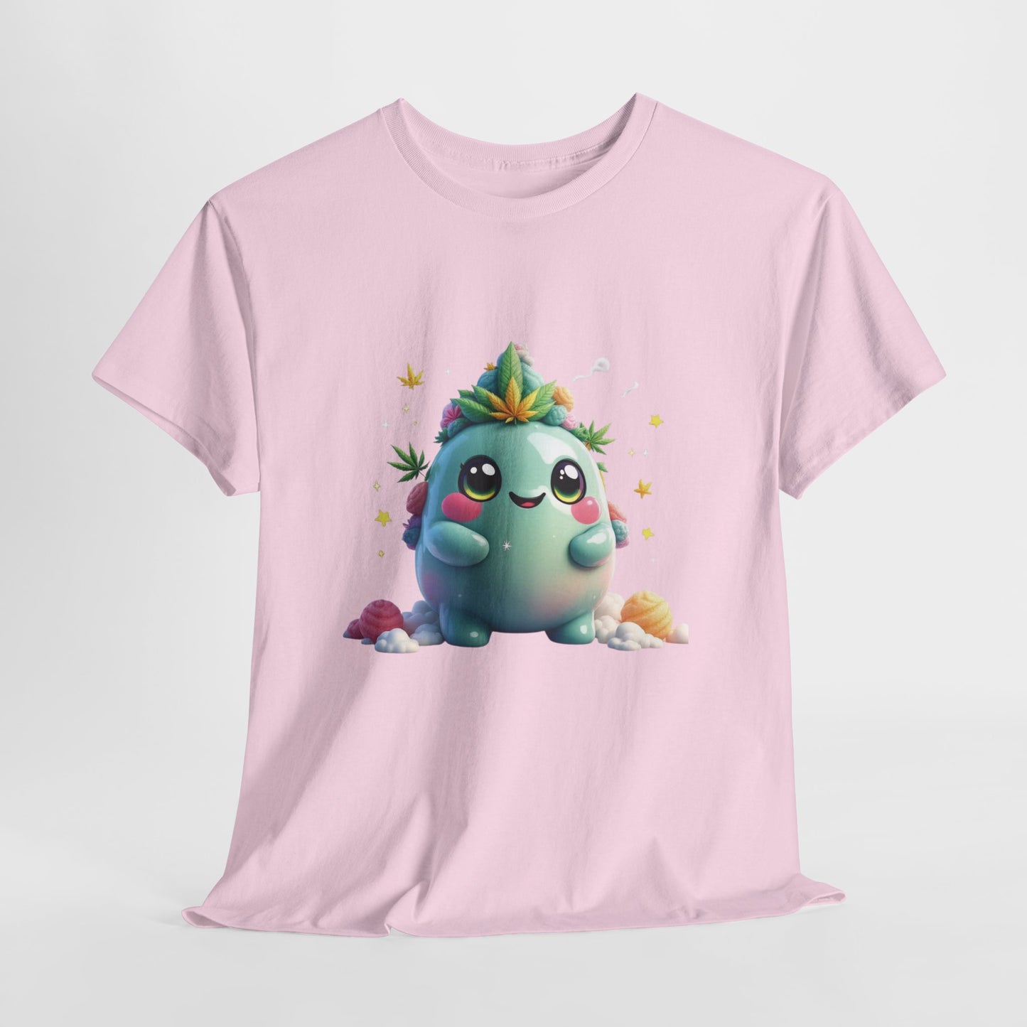 Cute 420 Character T-Shirt — Kawaii Succulent Tee