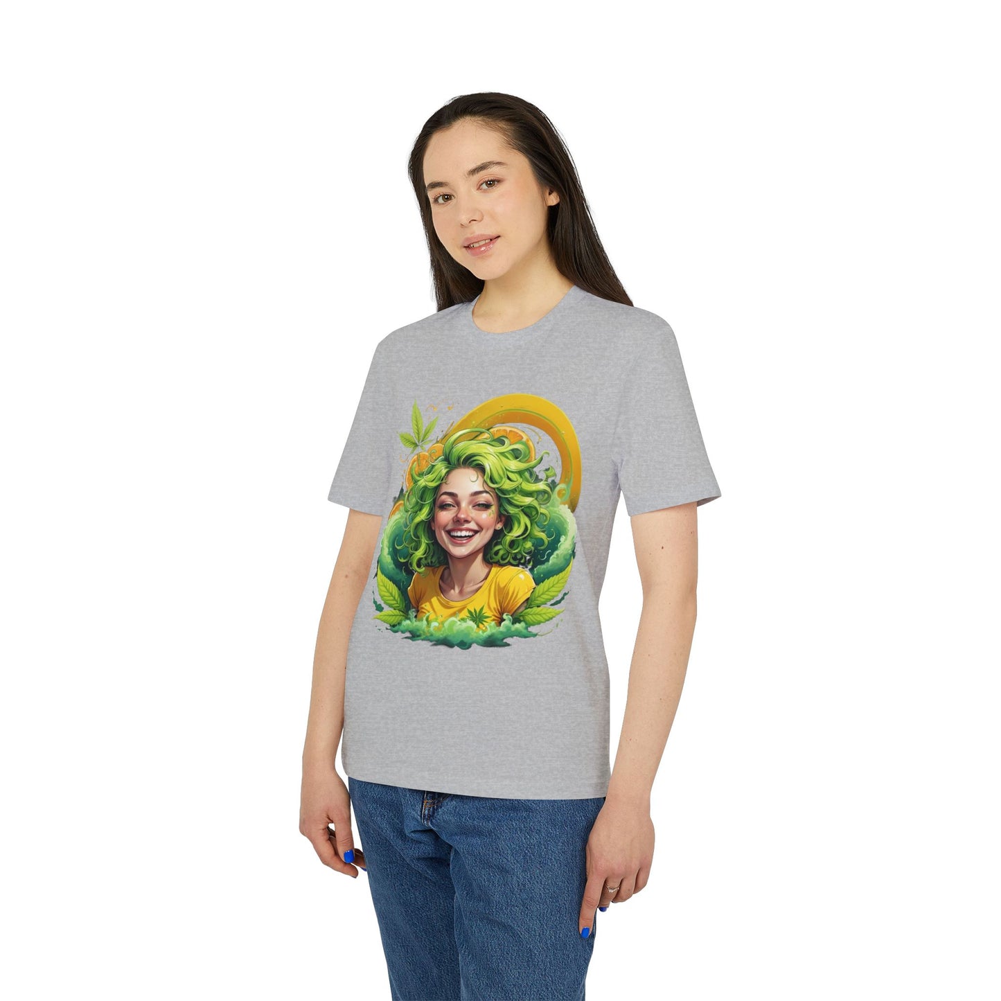 Herbal Vibes T-Shirt — "Girl Gone Herbal" Green Goddess Graphic Tee