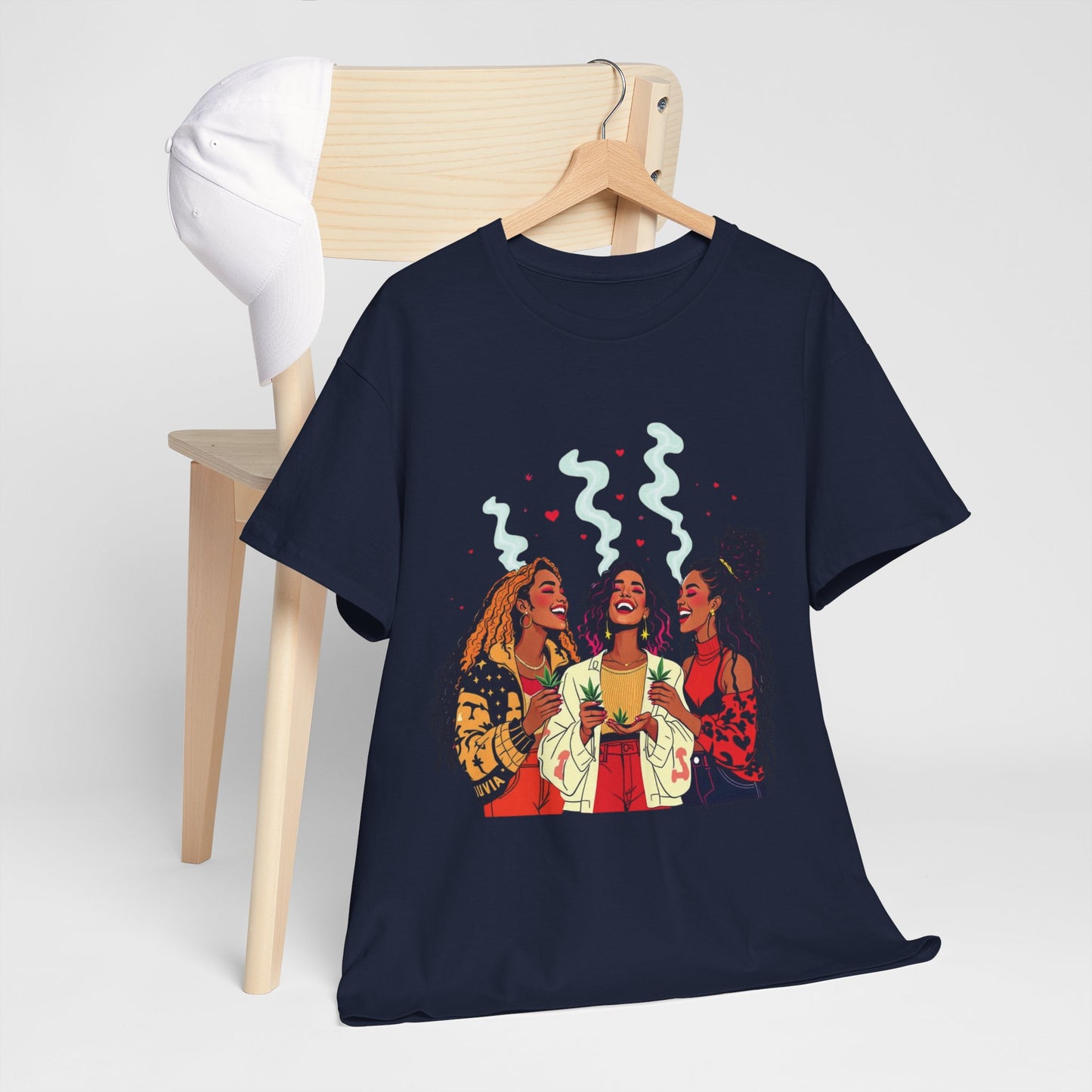 Sisterhood Vibes T-Shirt — Joyful Diverse Women Graphic Tee