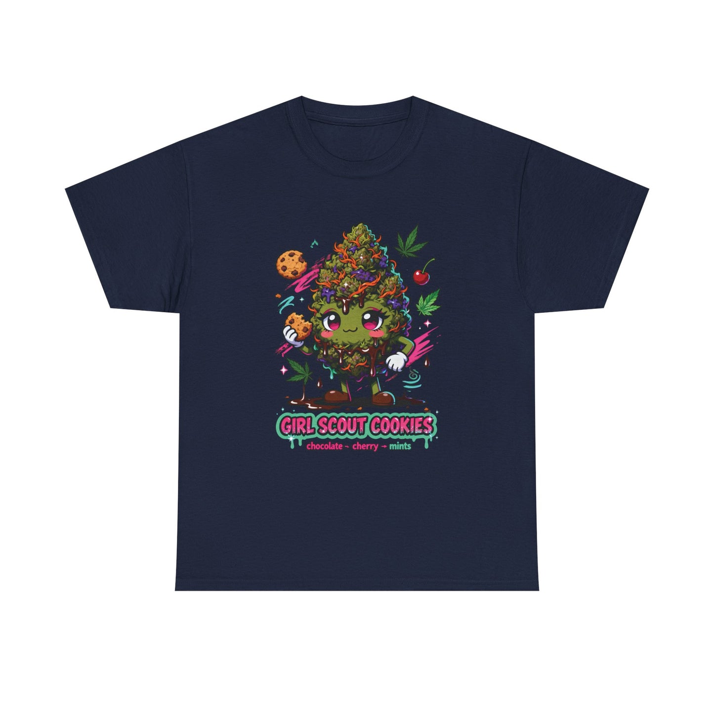 Girl Scout Cookies 420 Tee — Cute Bud Character Graphic T-Shirt