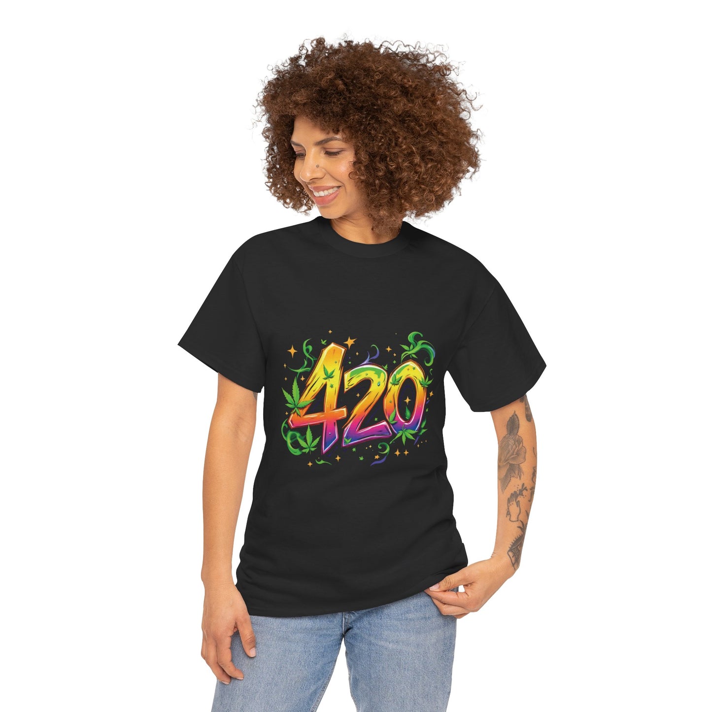 420 Colorful Tee — Psychedelic Stoner Graphic T-Shirt for 4/20 Celebrations