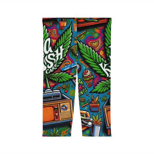 Women’s Capri Leggings LA Kush Cake