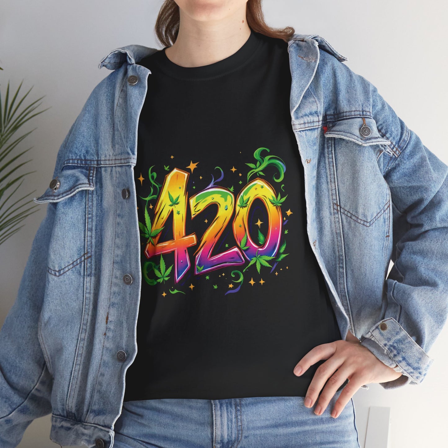 420 Colorful Tee — Psychedelic Stoner Graphic T-Shirt for 4/20 Celebrations